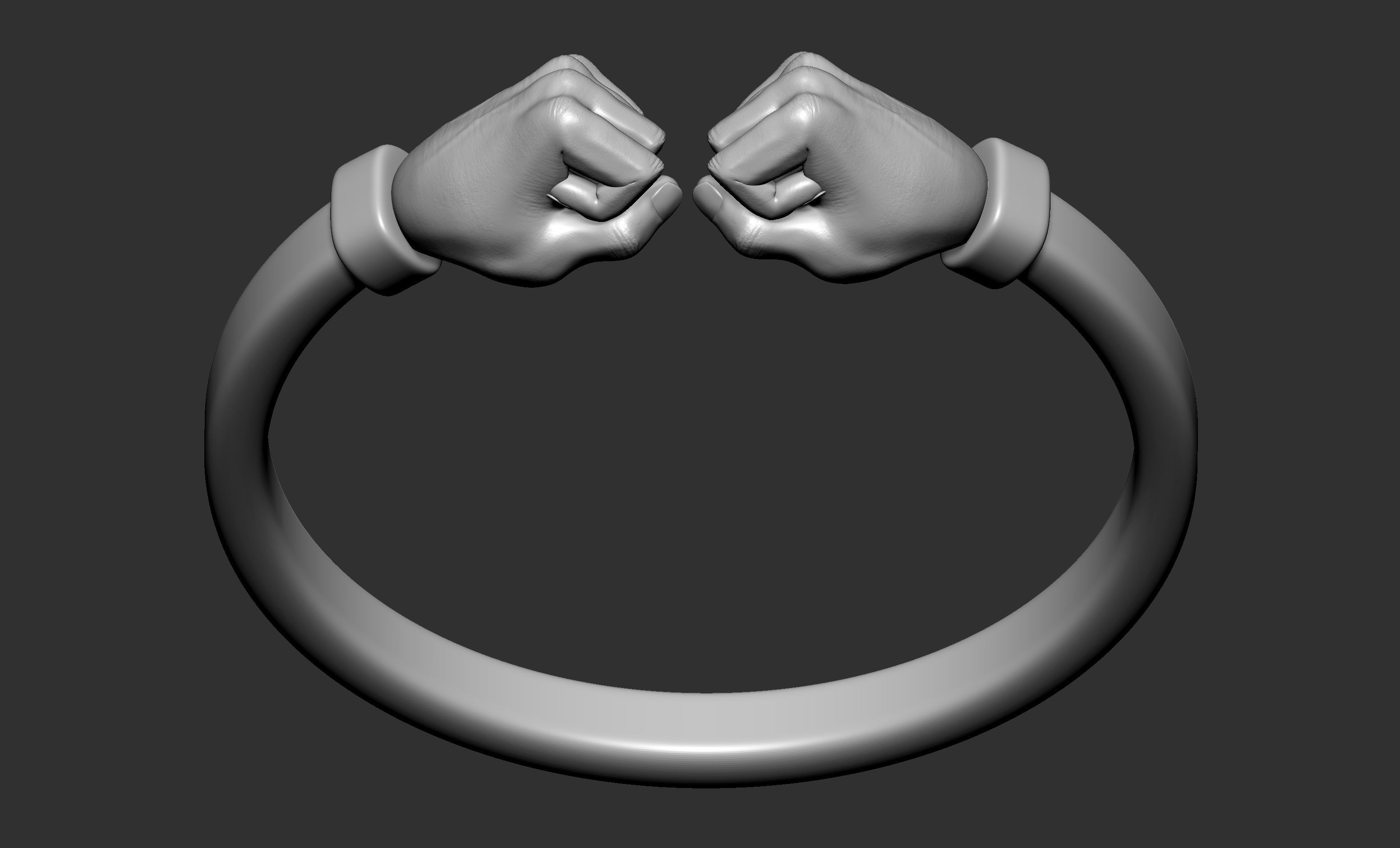 Fist Ring 3D print model_8