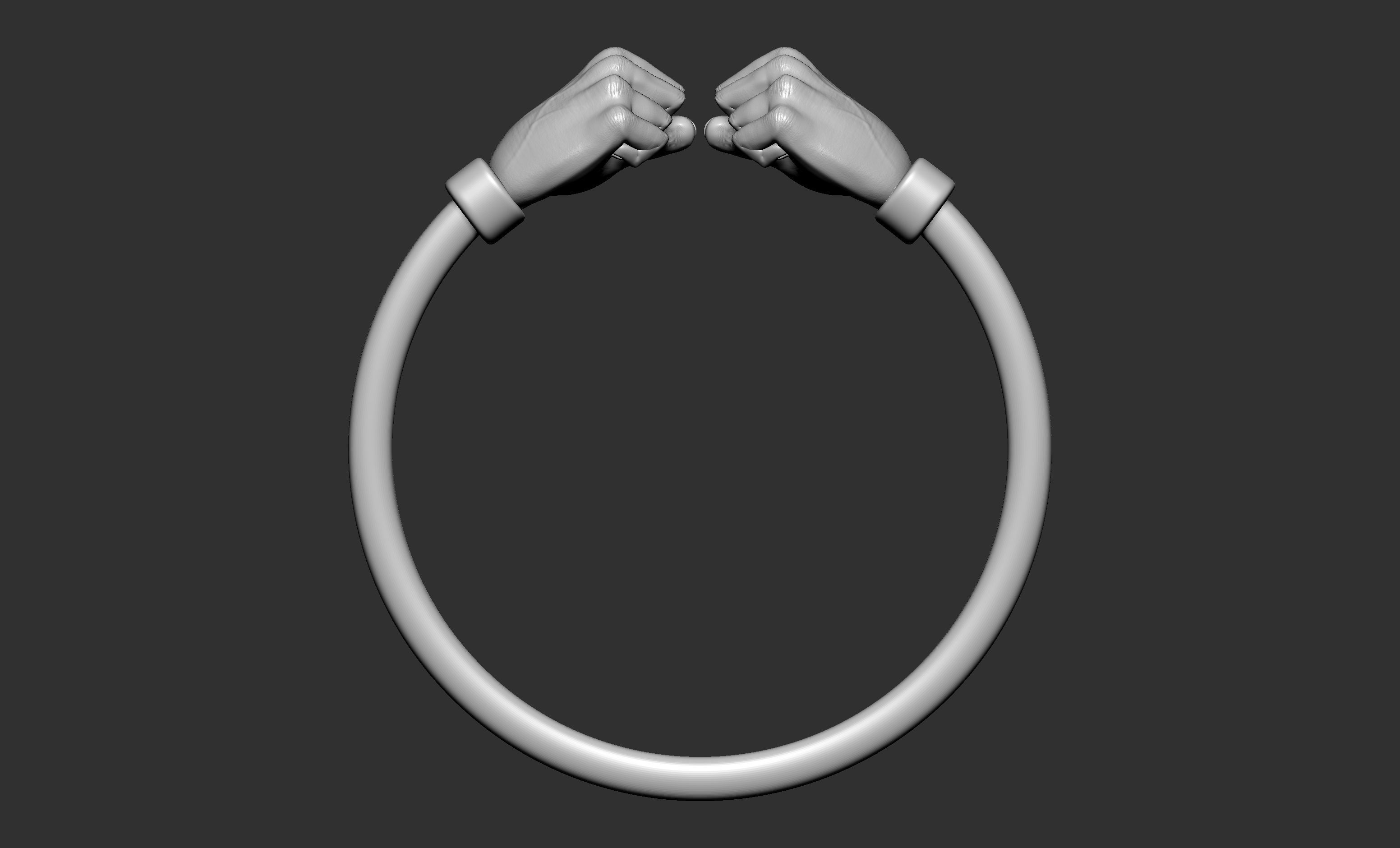 Fist Ring 3D print model_1