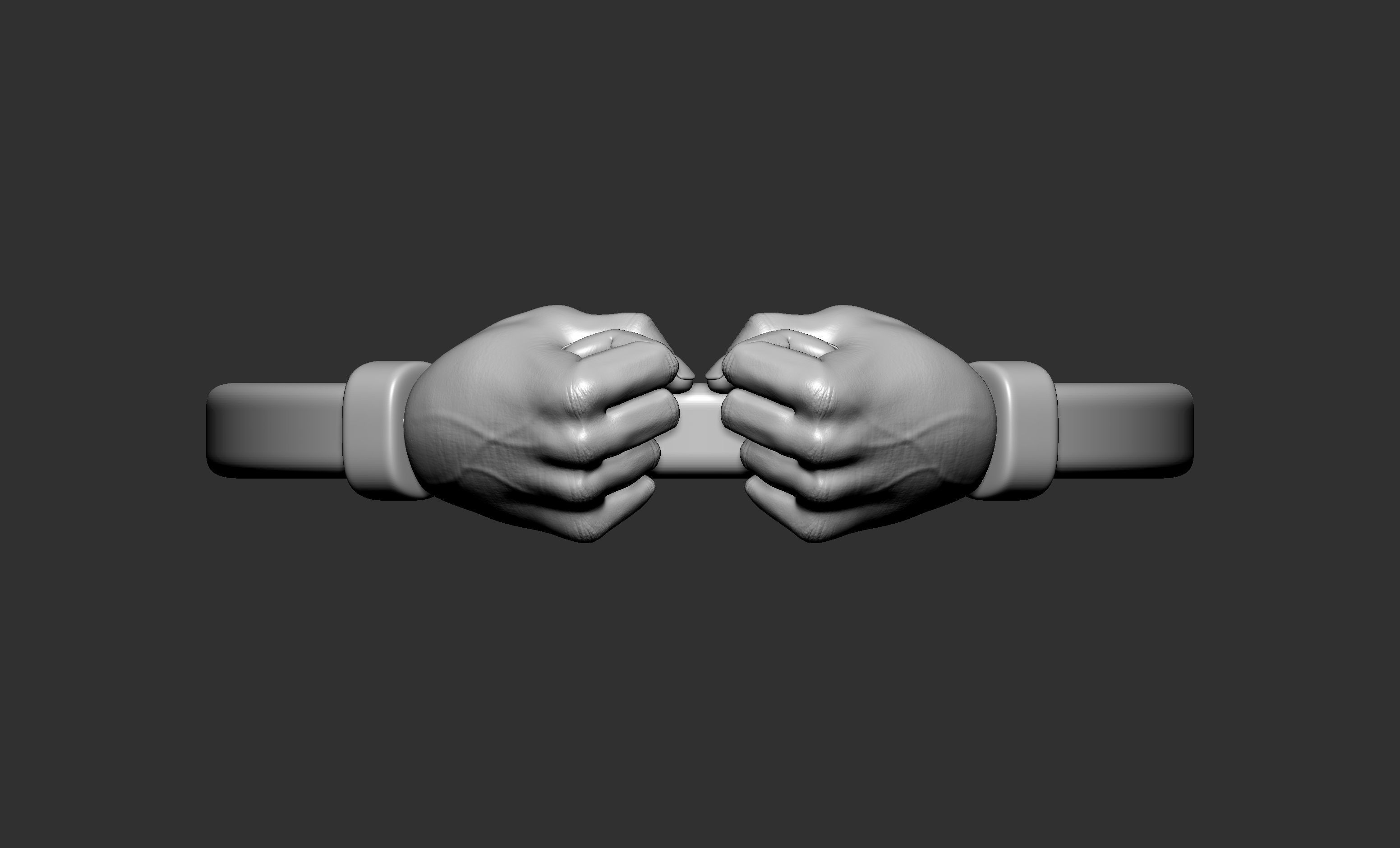 Fist Ring 3D print model_3