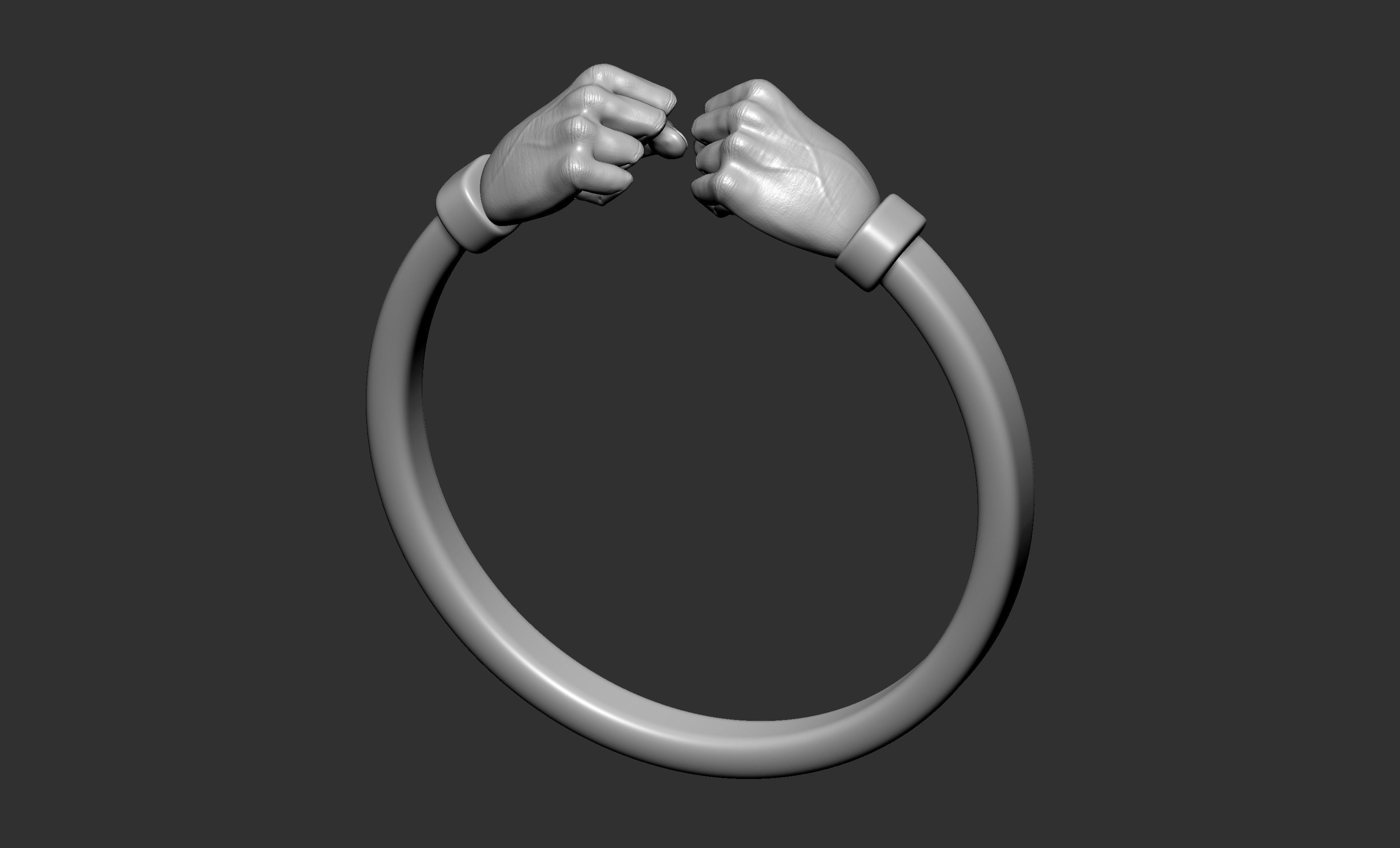 Fist Ring 3D print model_2
