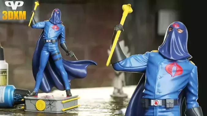 Cobra Commander STL for 3D Printing ChibiSTL 3DXM 3D print model