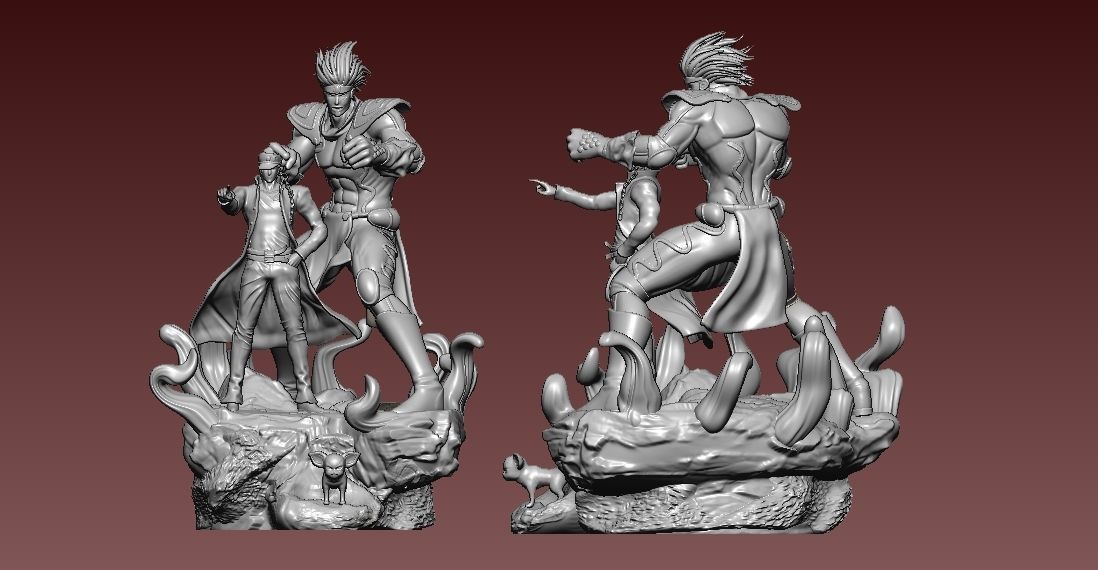 JOJO and Star platium - Bizarre Adventure - 3d model - 3d print 3D print model_6