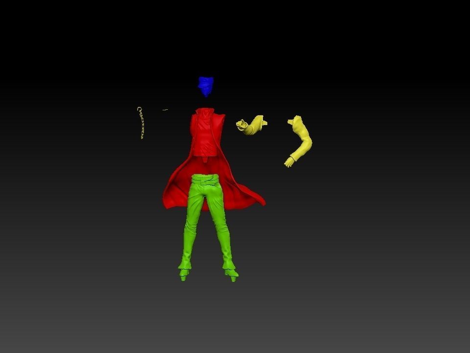 JOJO and Star platium - Bizarre Adventure - 3d model - 3d print 3D print model_7