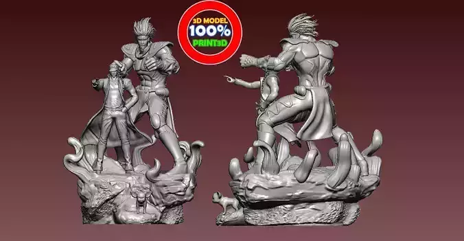 JOJO and Star platium - Bizarre Adventure - 3d model - 3d print 3D print model