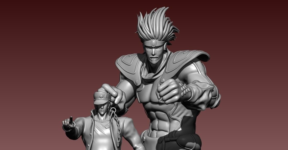 JOJO and Star platium - Bizarre Adventure - 3d model - 3d print 3D print model_5
