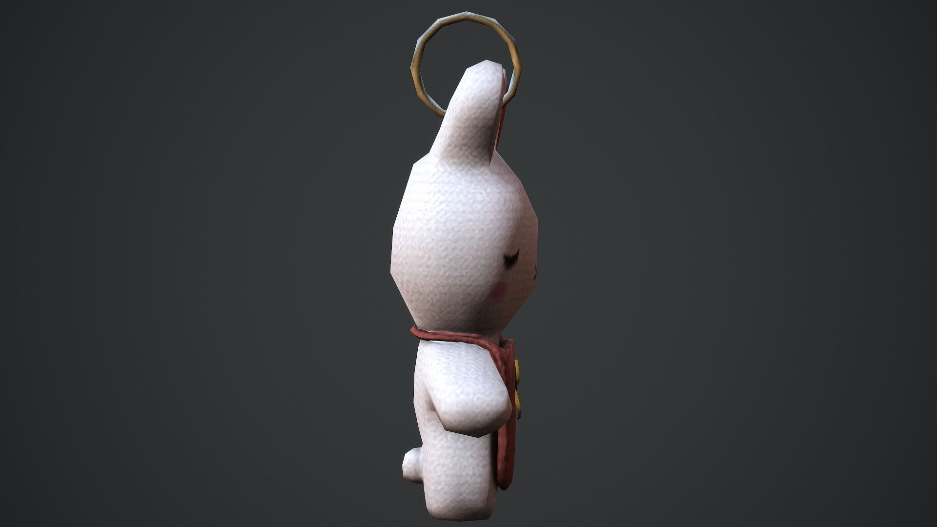 Rabbit Weapon Charm - Low Poly Game Ready Low-poly 3D model_11