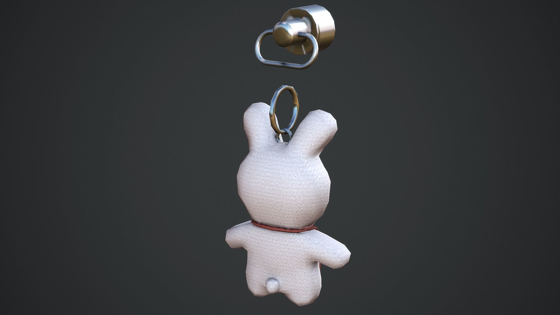 Rabbit Weapon Charm - Low Poly Game Ready Low-poly 3D model_6