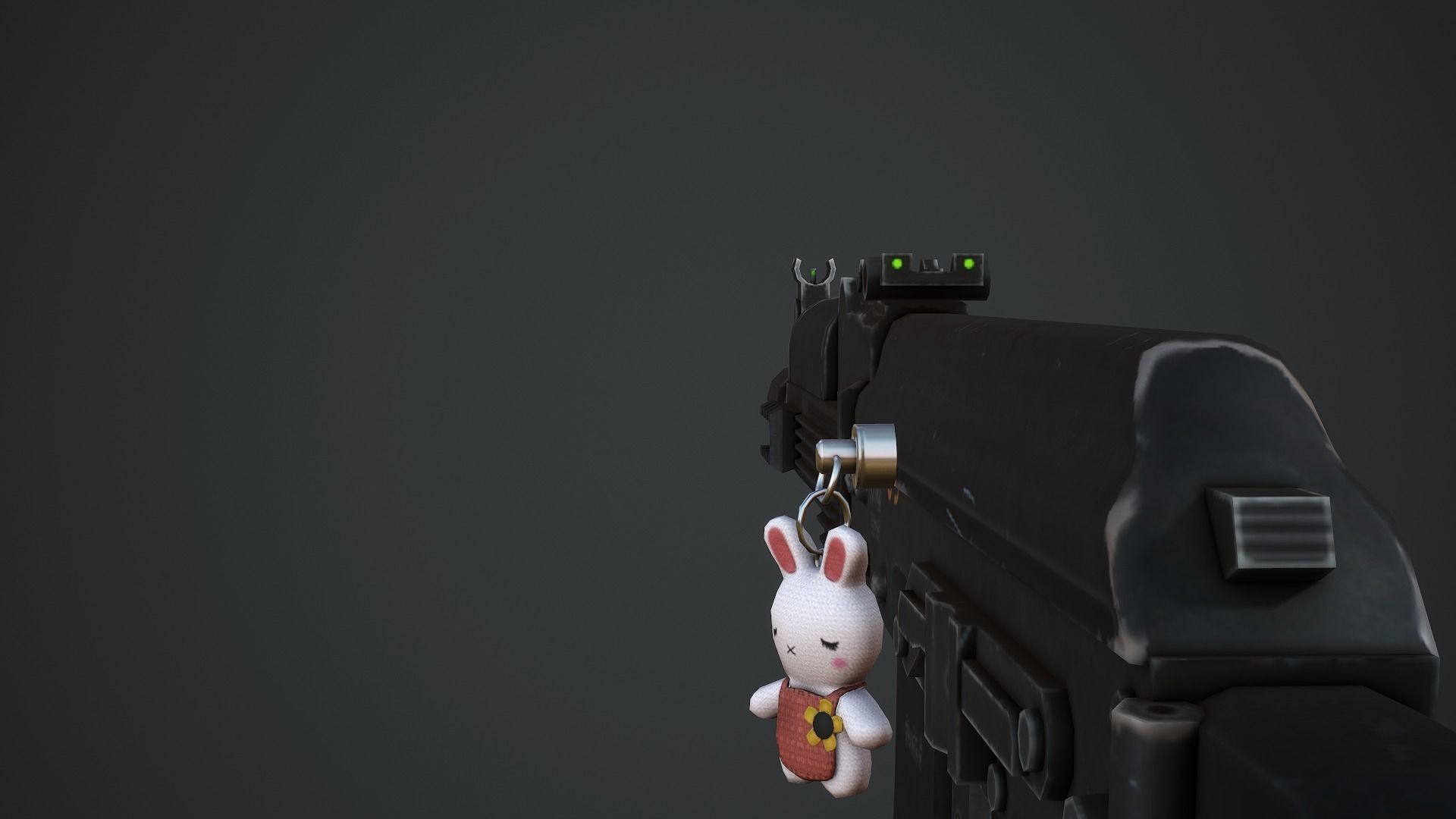Rabbit Weapon Charm - Low Poly Game Ready Low-poly 3D model_2