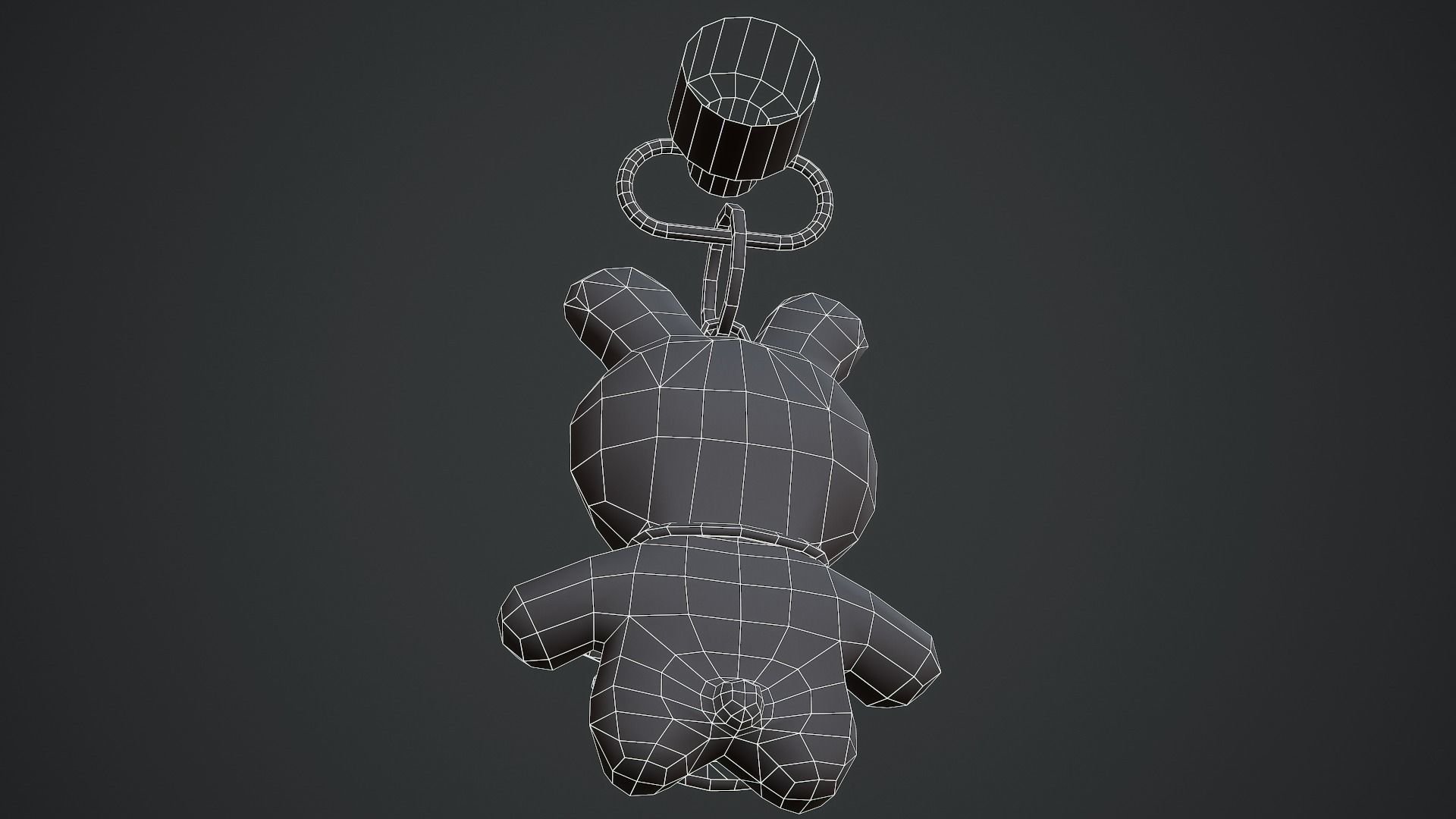 Rabbit Weapon Charm - Low Poly Game Ready Low-poly 3D model_14