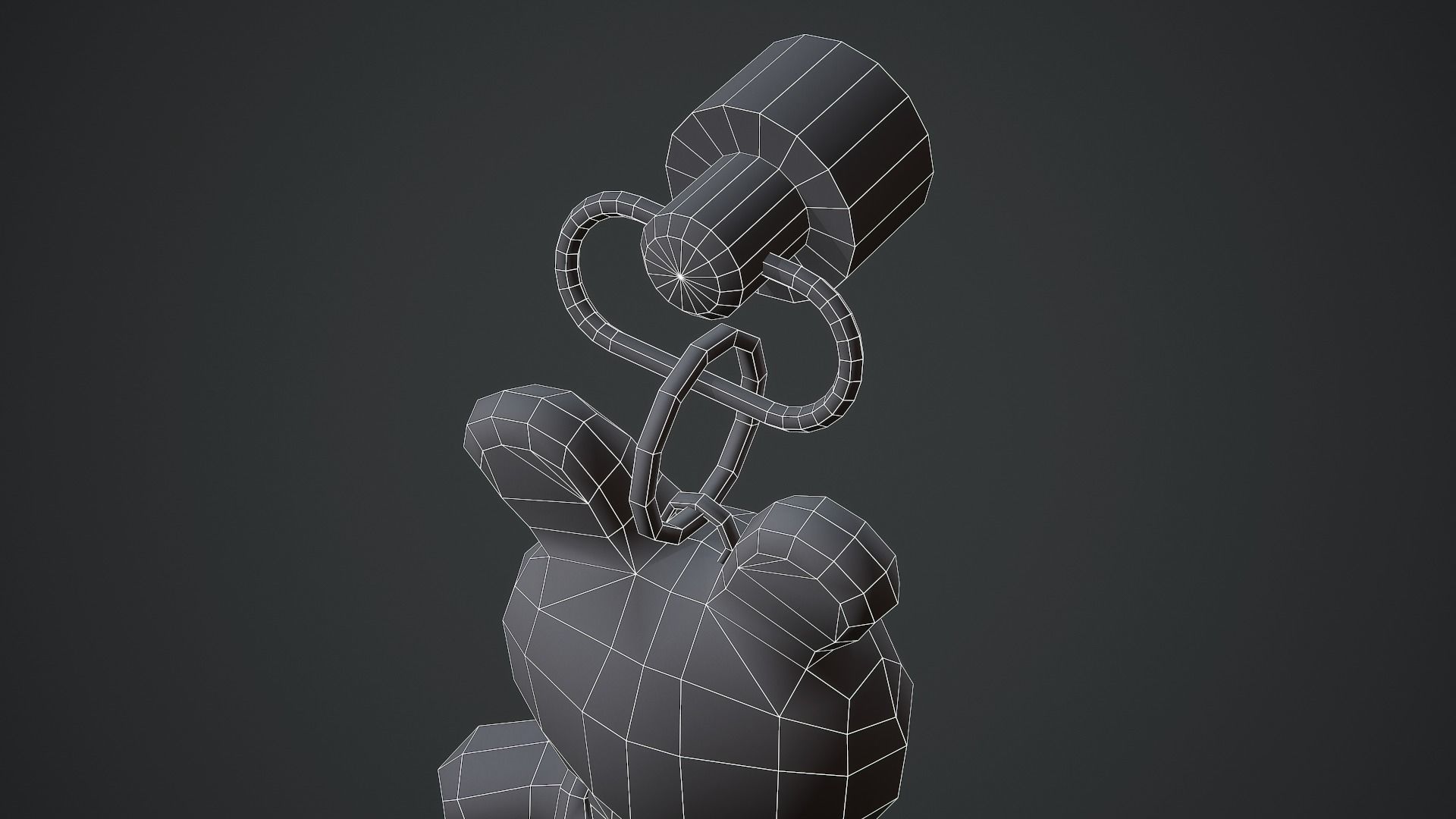 Rabbit Weapon Charm - Low Poly Game Ready Low-poly 3D model_15