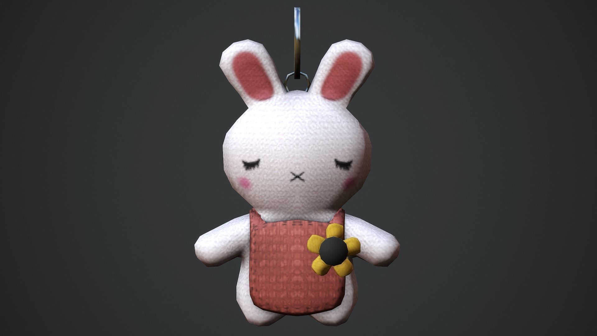Rabbit Weapon Charm - Low Poly Game Ready Low-poly 3D model_8