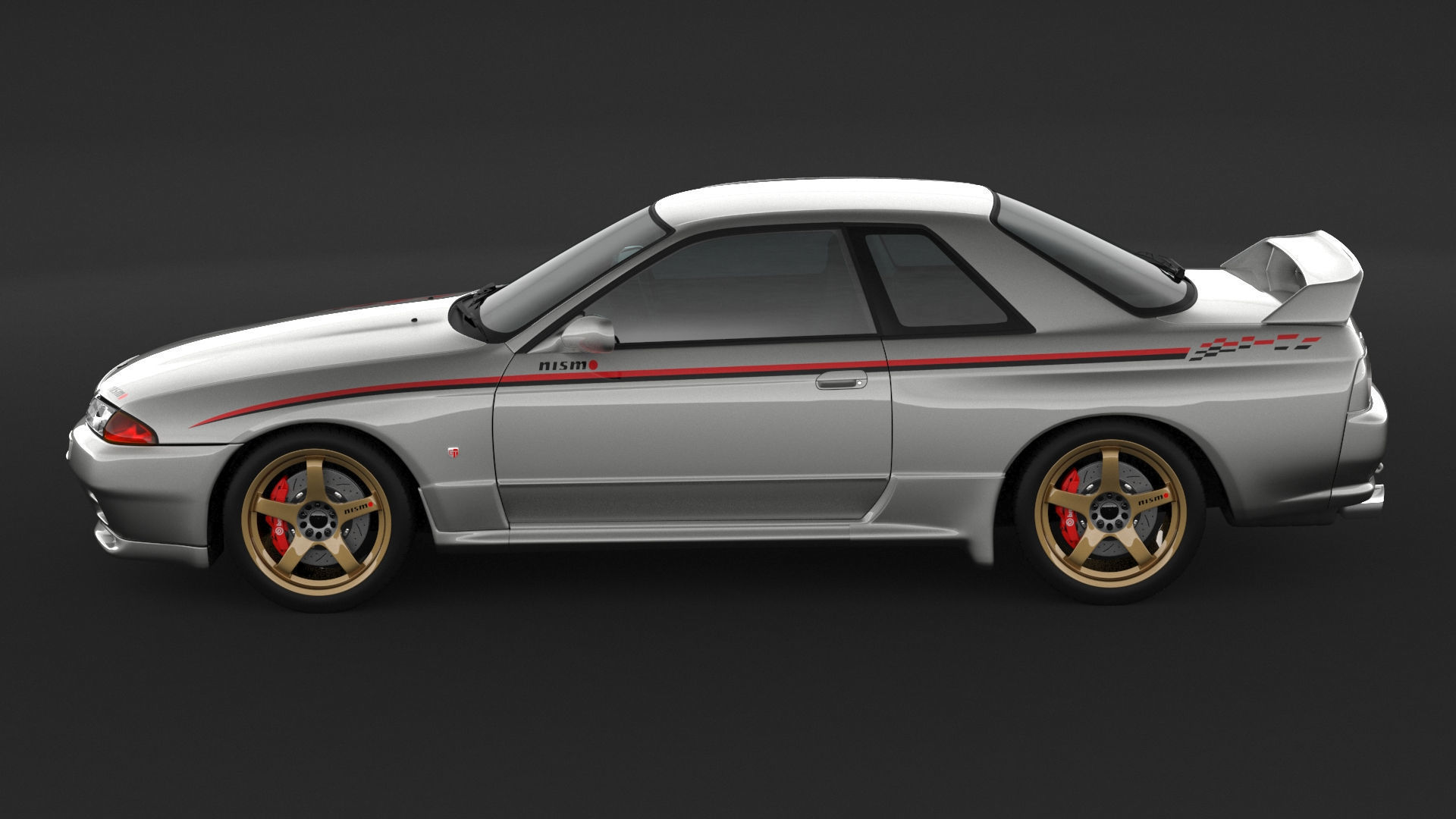 Nissan Skyline GT-R R32 nismo 3D model_4