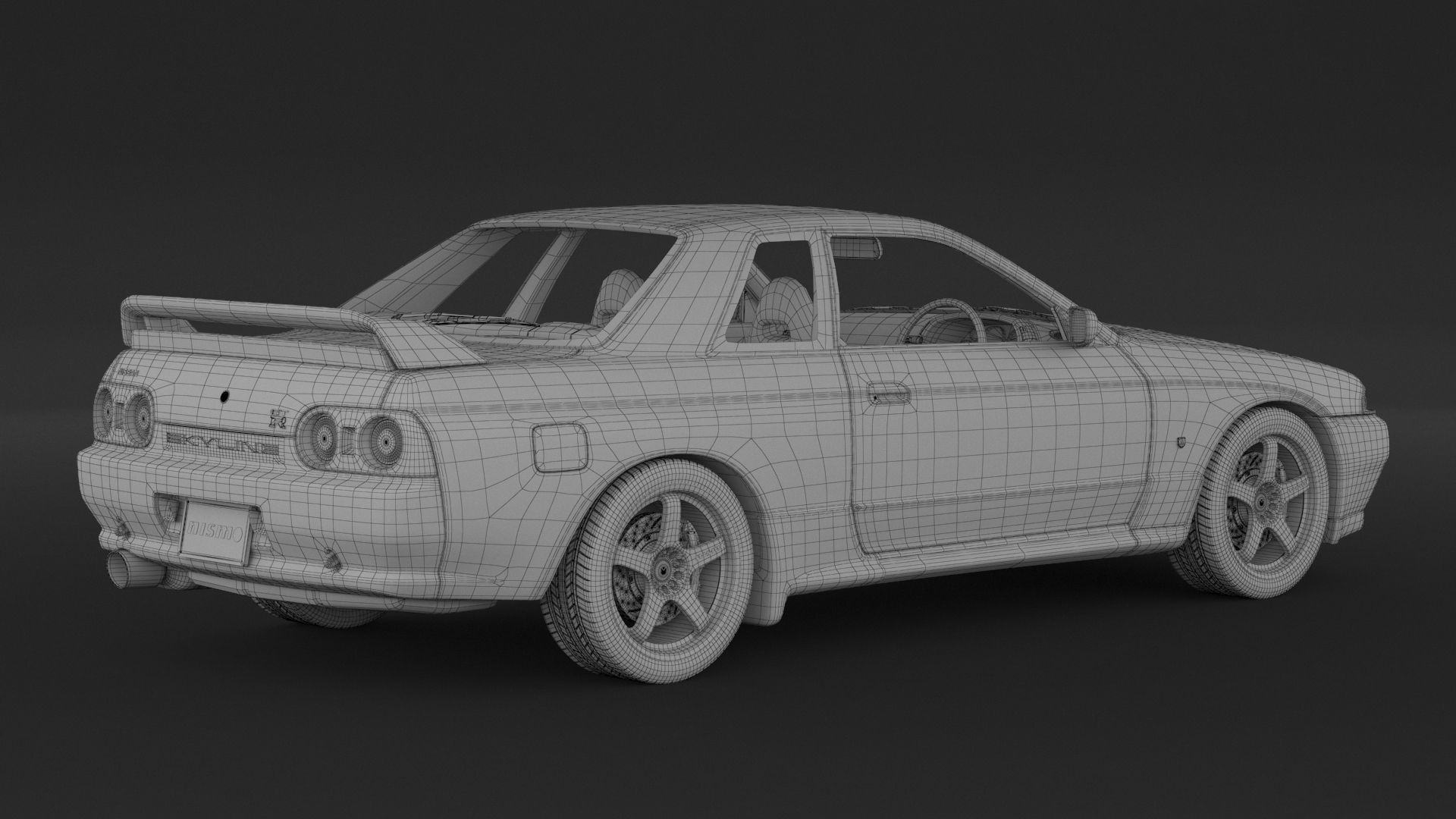 Nissan Skyline GT-R R32 nismo 3D model_9