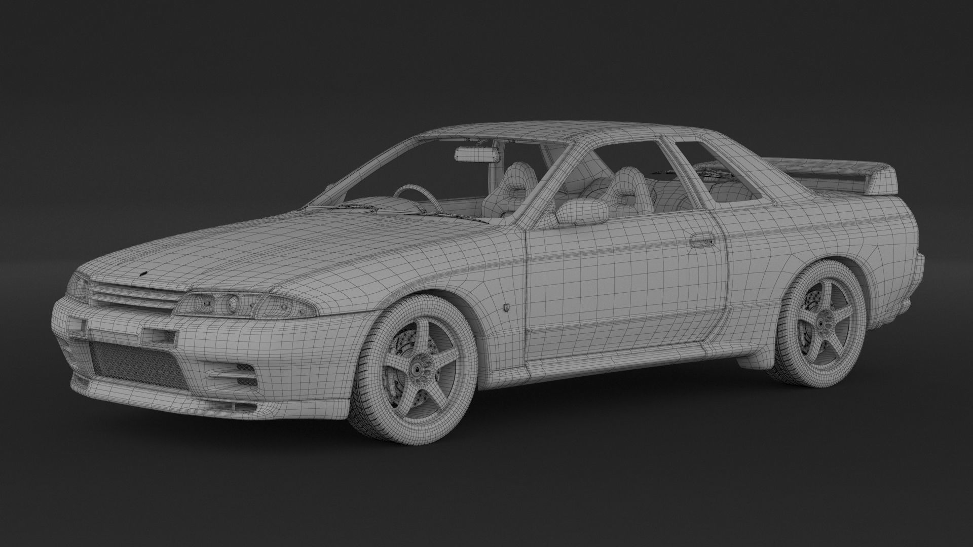 Nissan Skyline GT-R R32 nismo 3D model_8