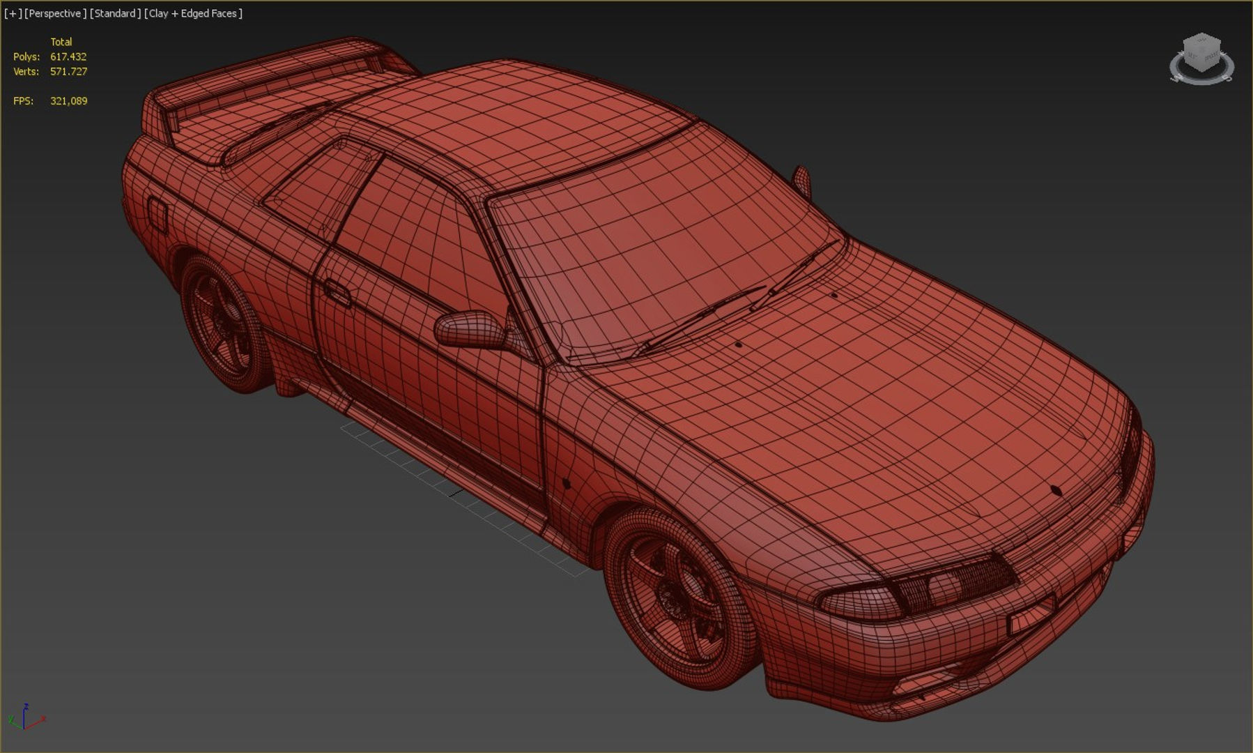 Nissan Skyline GT-R R32 nismo 3D model_11