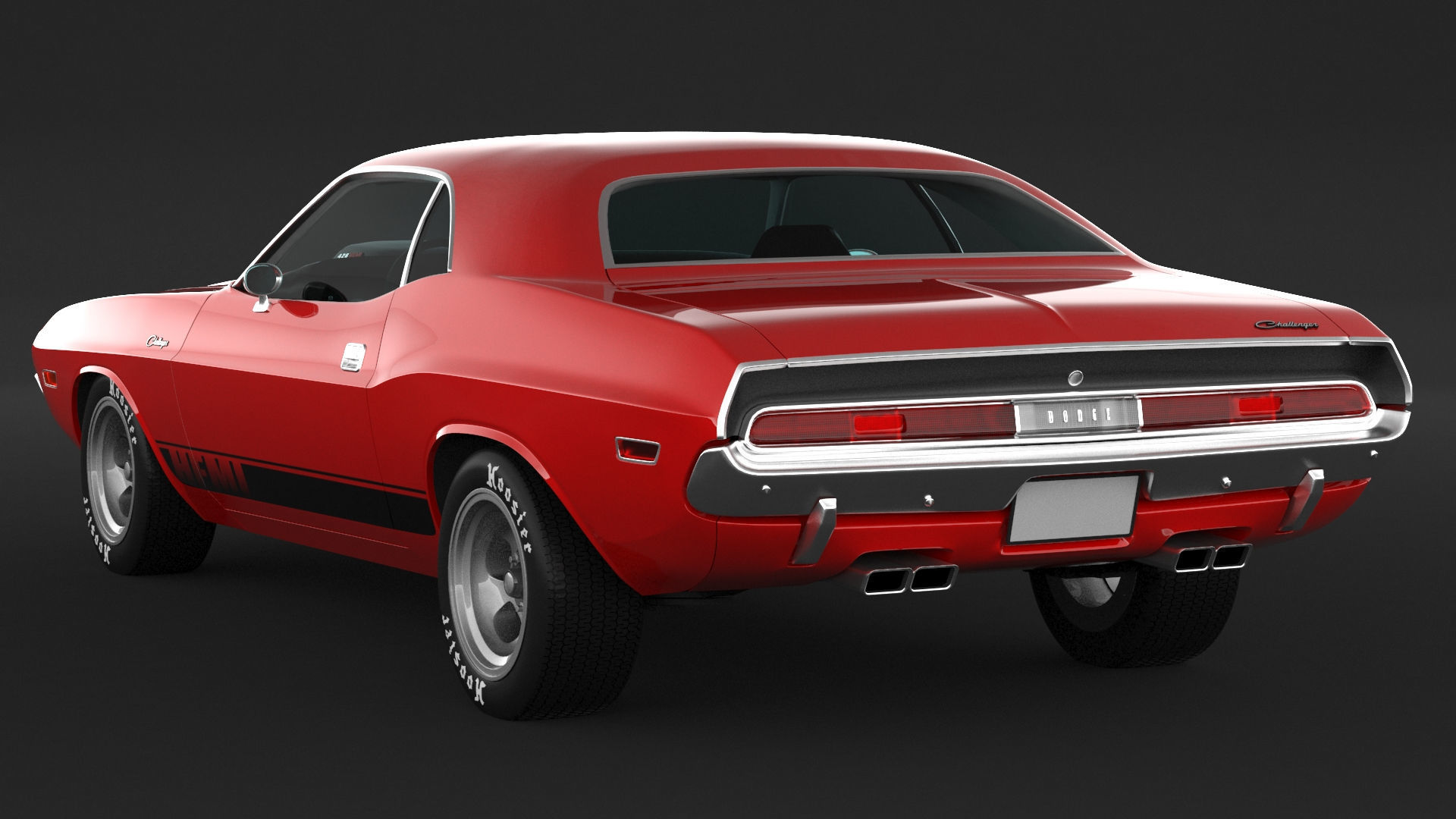 1970 Dodge Challenger Mopar 3D model_3