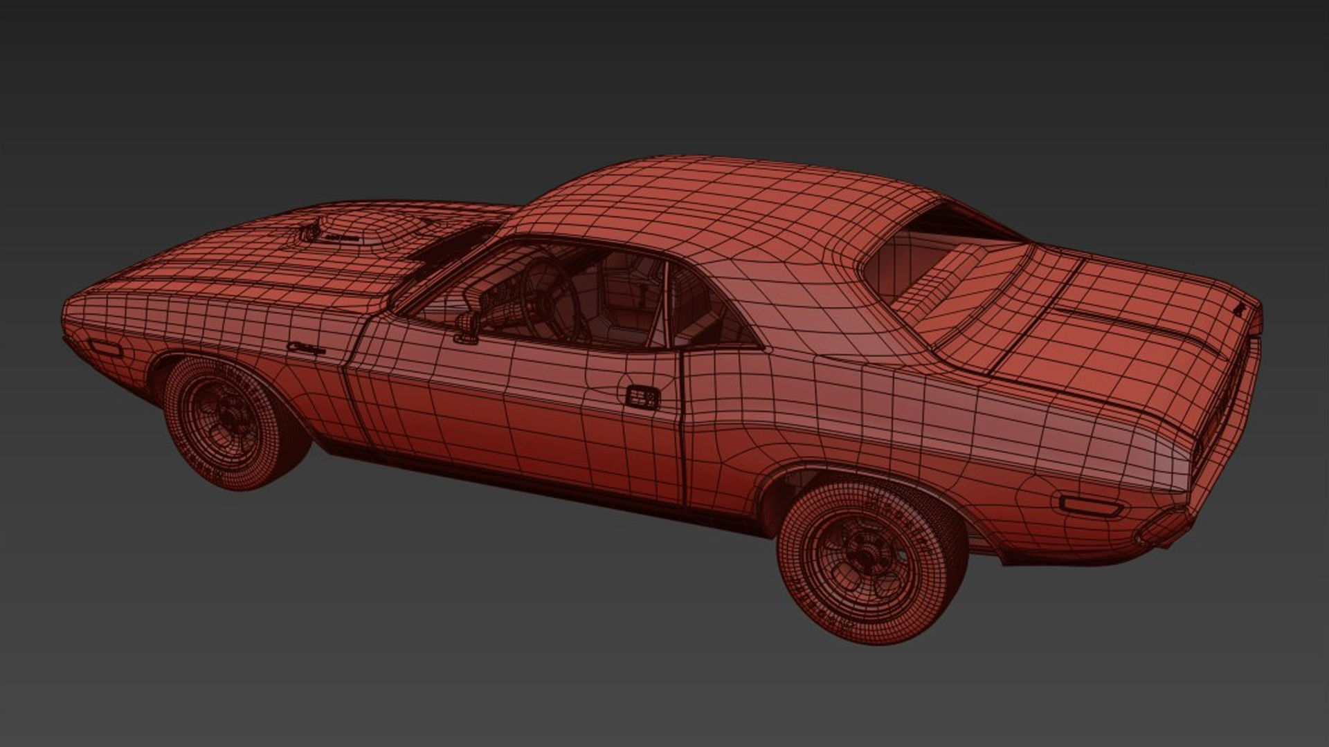 1970 Dodge Challenger Mopar 3D model_11