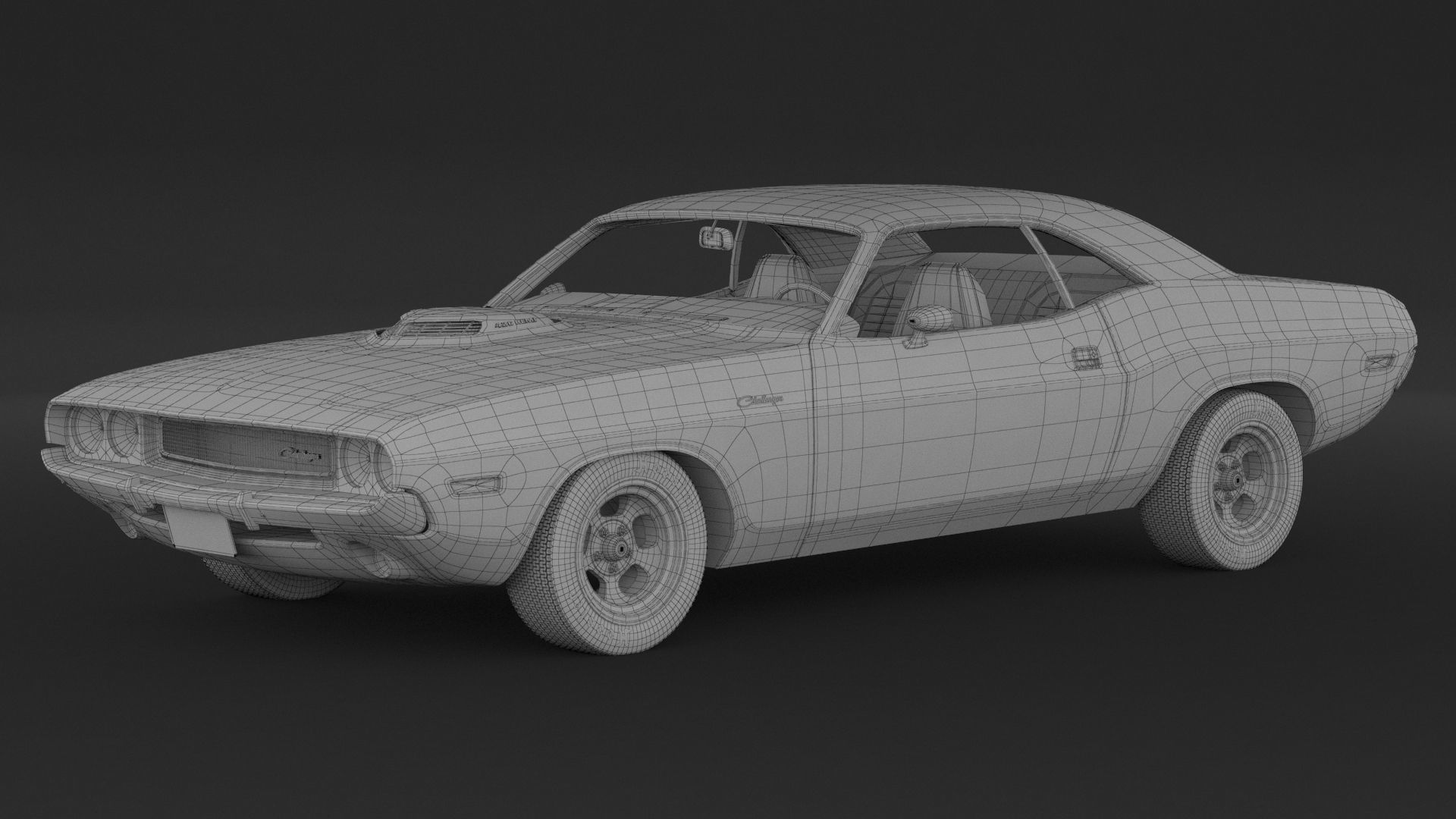 1970 Dodge Challenger Mopar 3D model_7