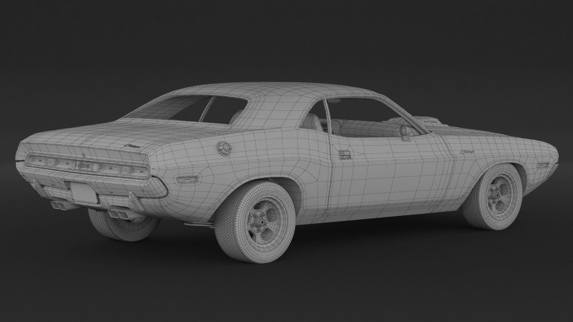 1970 Dodge Challenger Mopar 3D model_8