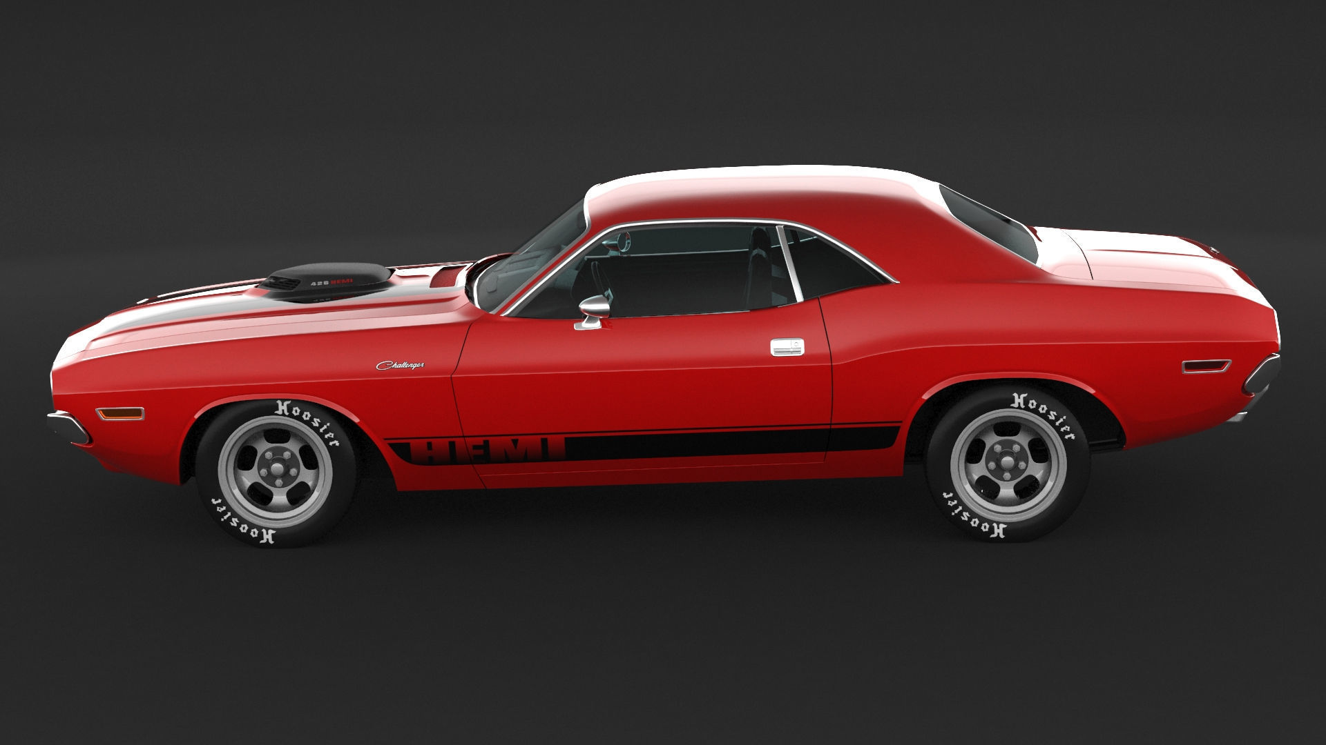 1970 Dodge Challenger Mopar 3D model_4
