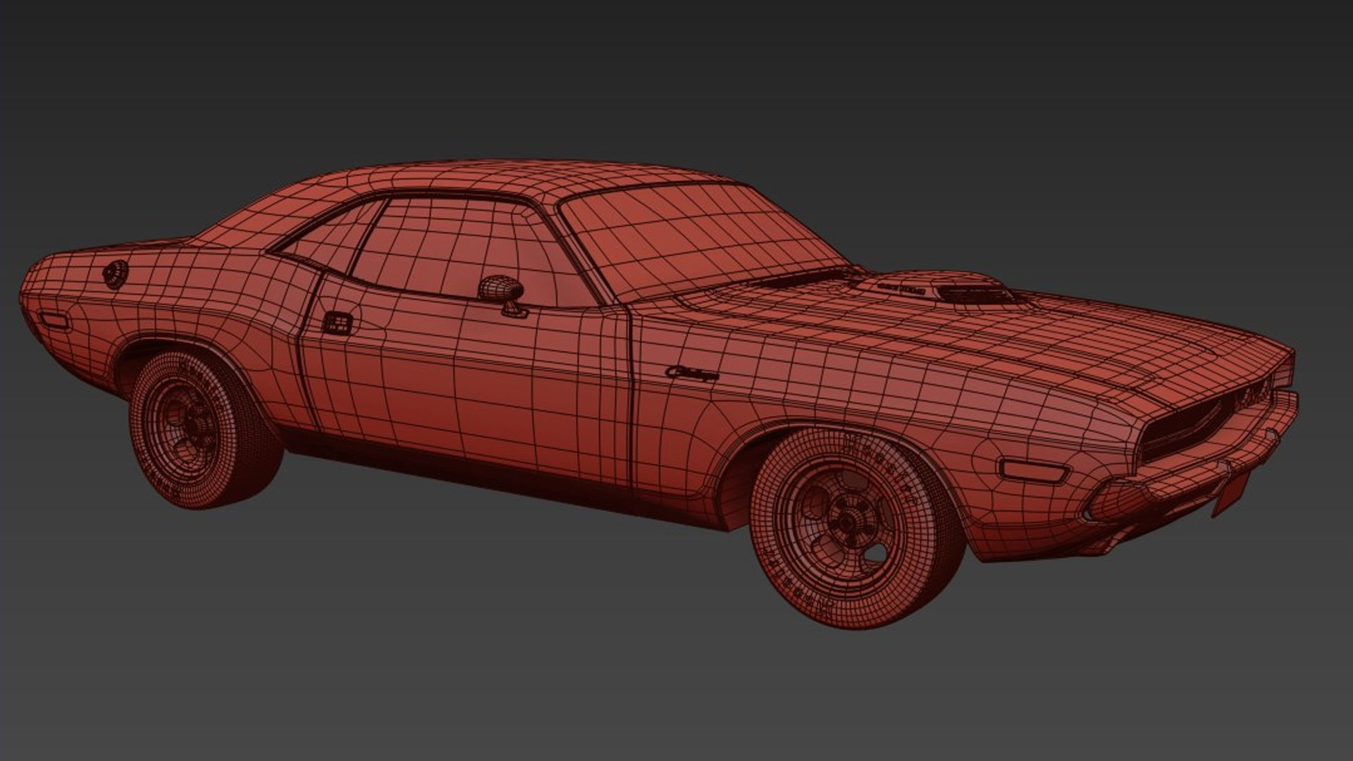 1970 Dodge Challenger Mopar 3D model_10