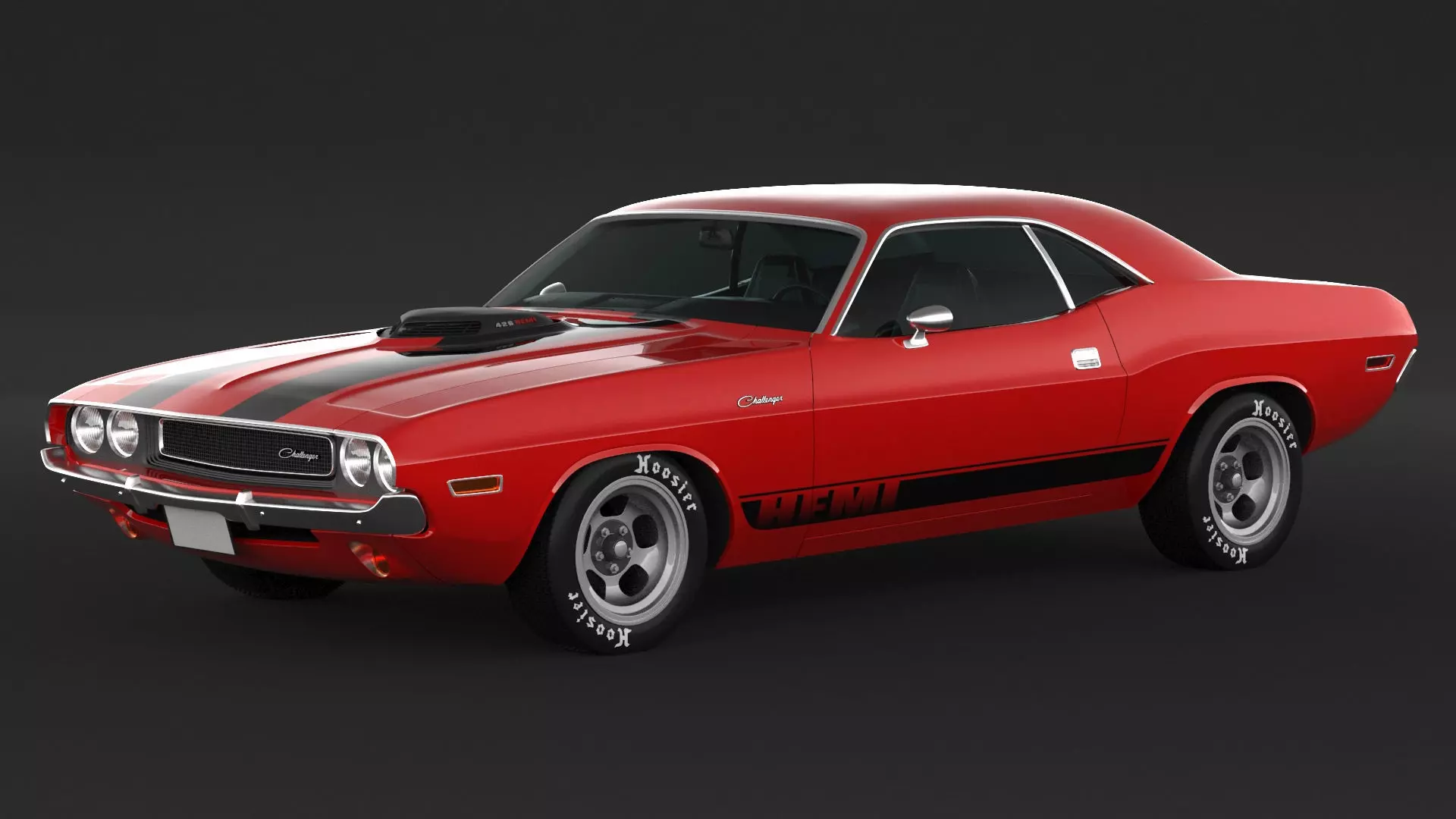1970 Dodge Challenger Mopar 3D model_0