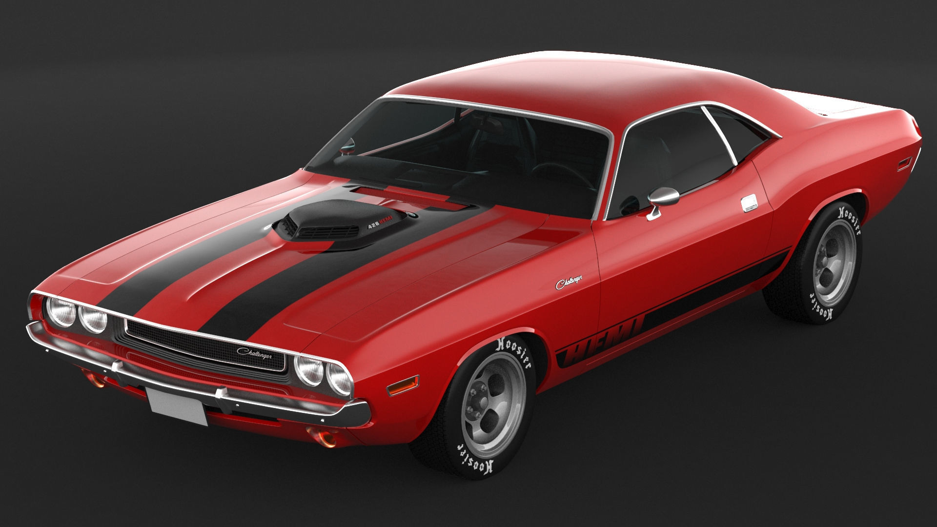 1970 Dodge Challenger Mopar 3D model_5
