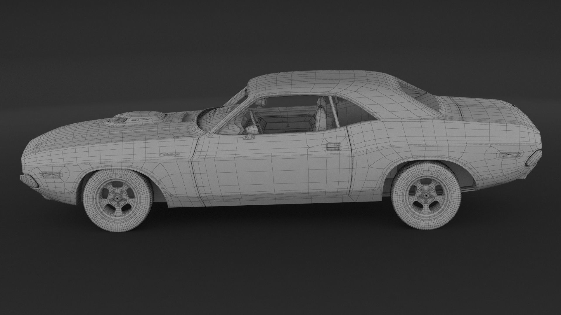 1970 Dodge Challenger Mopar 3D model_9