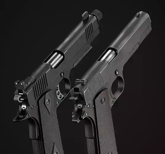 1911 pistols Low-poly 3D model