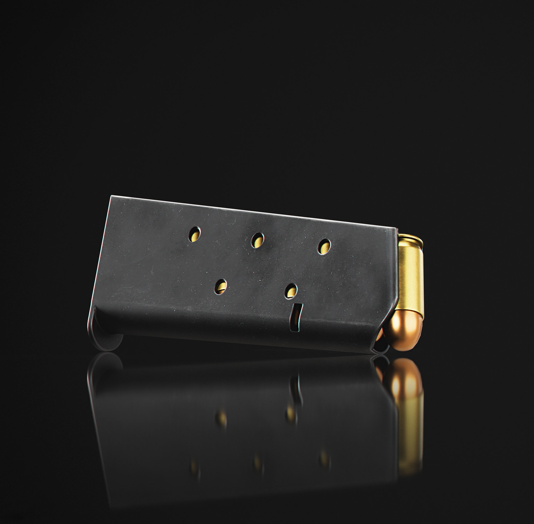 1911 pistols Low-poly 3D model_10