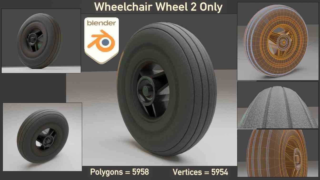 High-Poly Wheelchair with Parts and Procedural PBR Materials 3D Model Collection_58