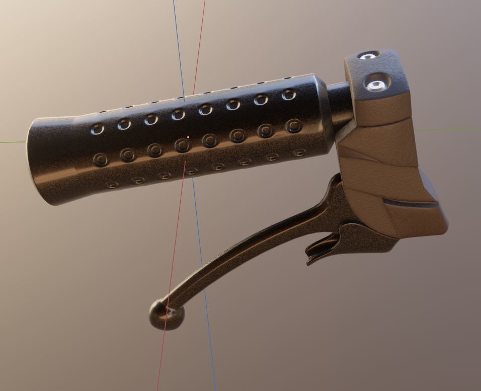 High-Poly Wheelchair with Parts and Procedural PBR Materials 3D Model Collection_11