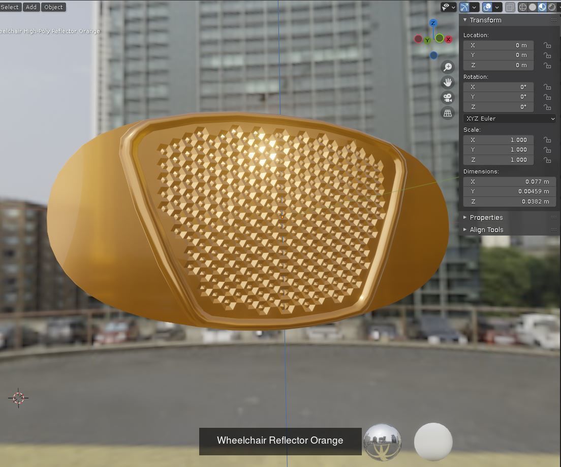 High-Poly Wheelchair with Parts and Procedural PBR Materials 3D Model Collection_5