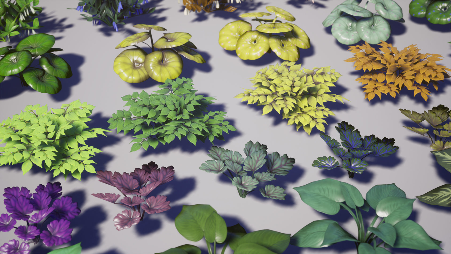 Garden Foliage Pack Low-poly 3D model_21