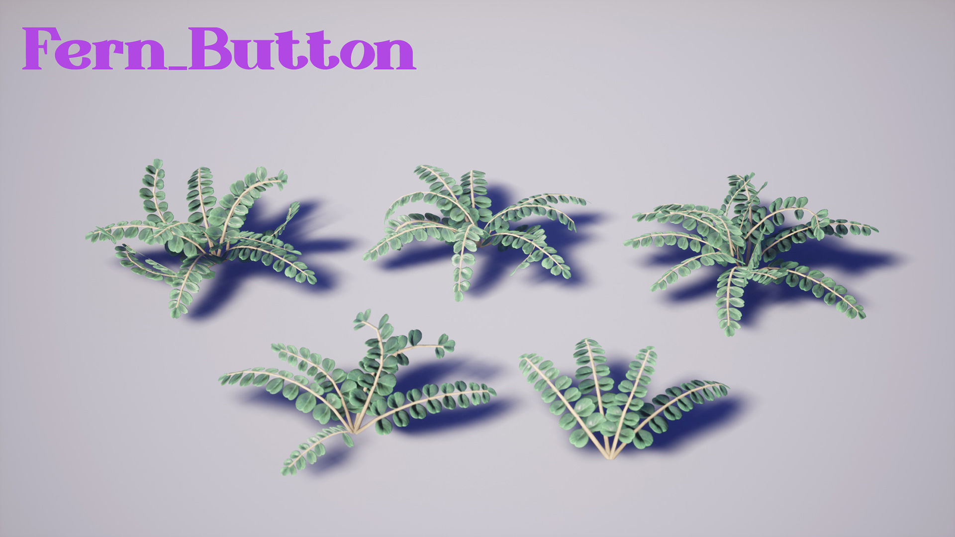 Garden Foliage Pack Low-poly 3D model_13