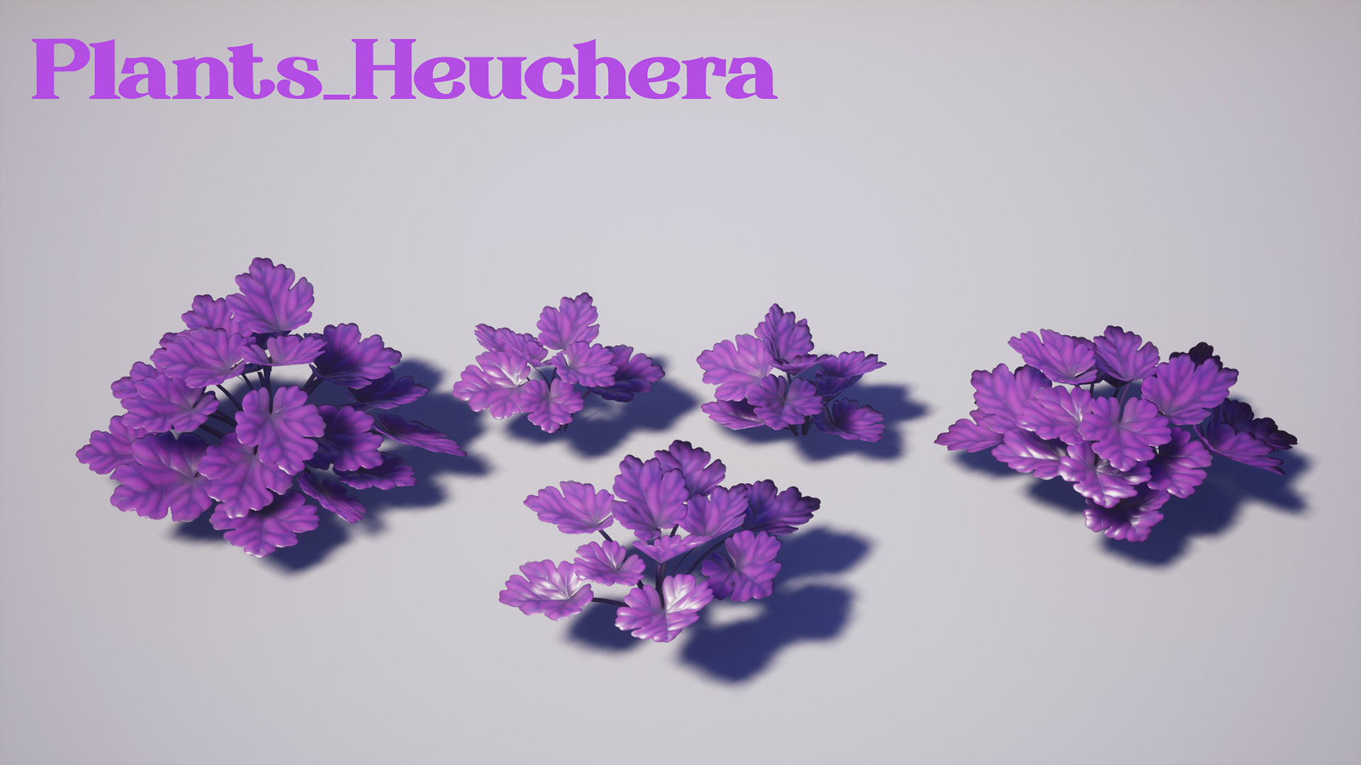 Garden Foliage Pack Low-poly 3D model_9