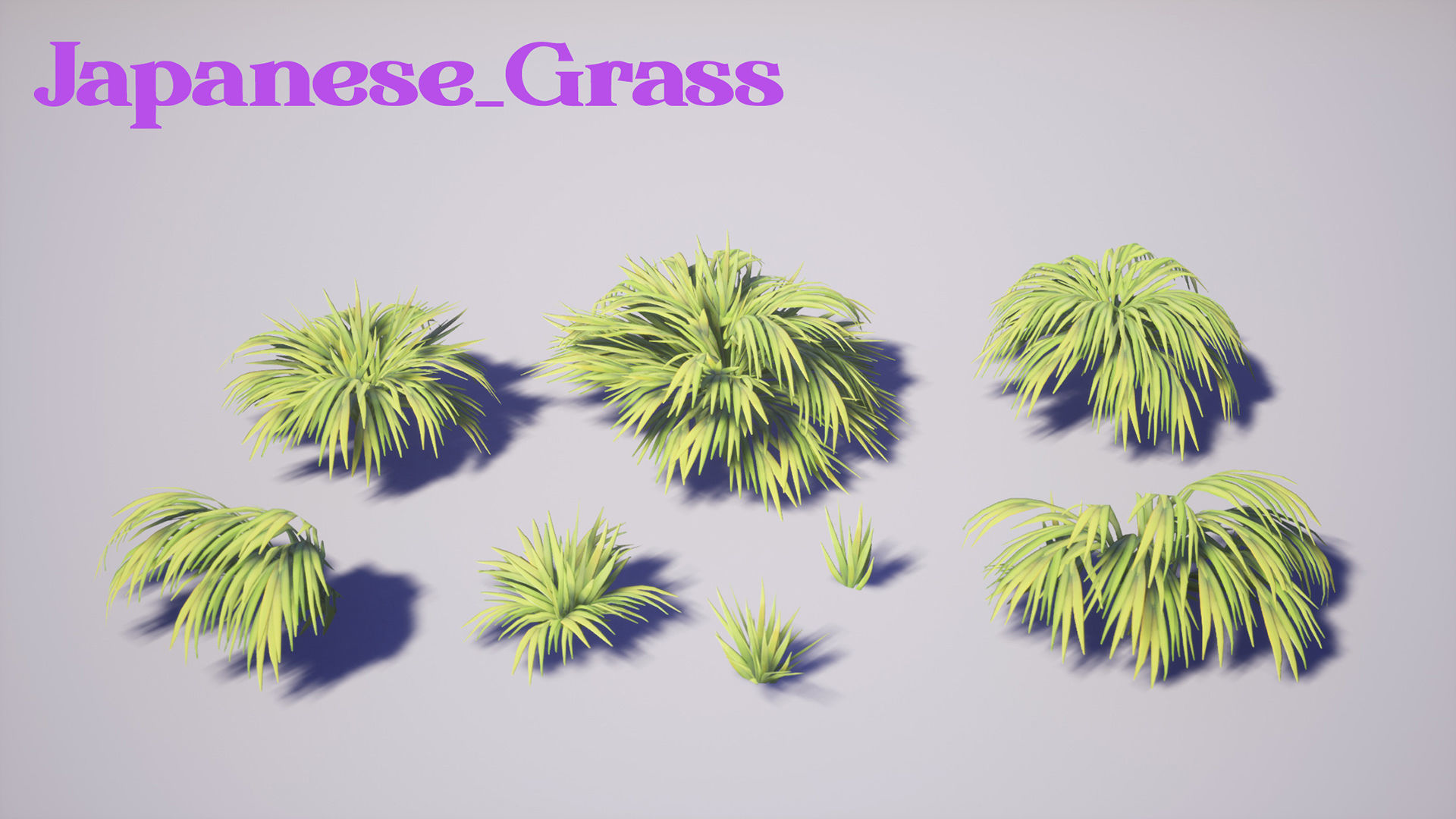 Garden Foliage Pack Low-poly 3D model_10