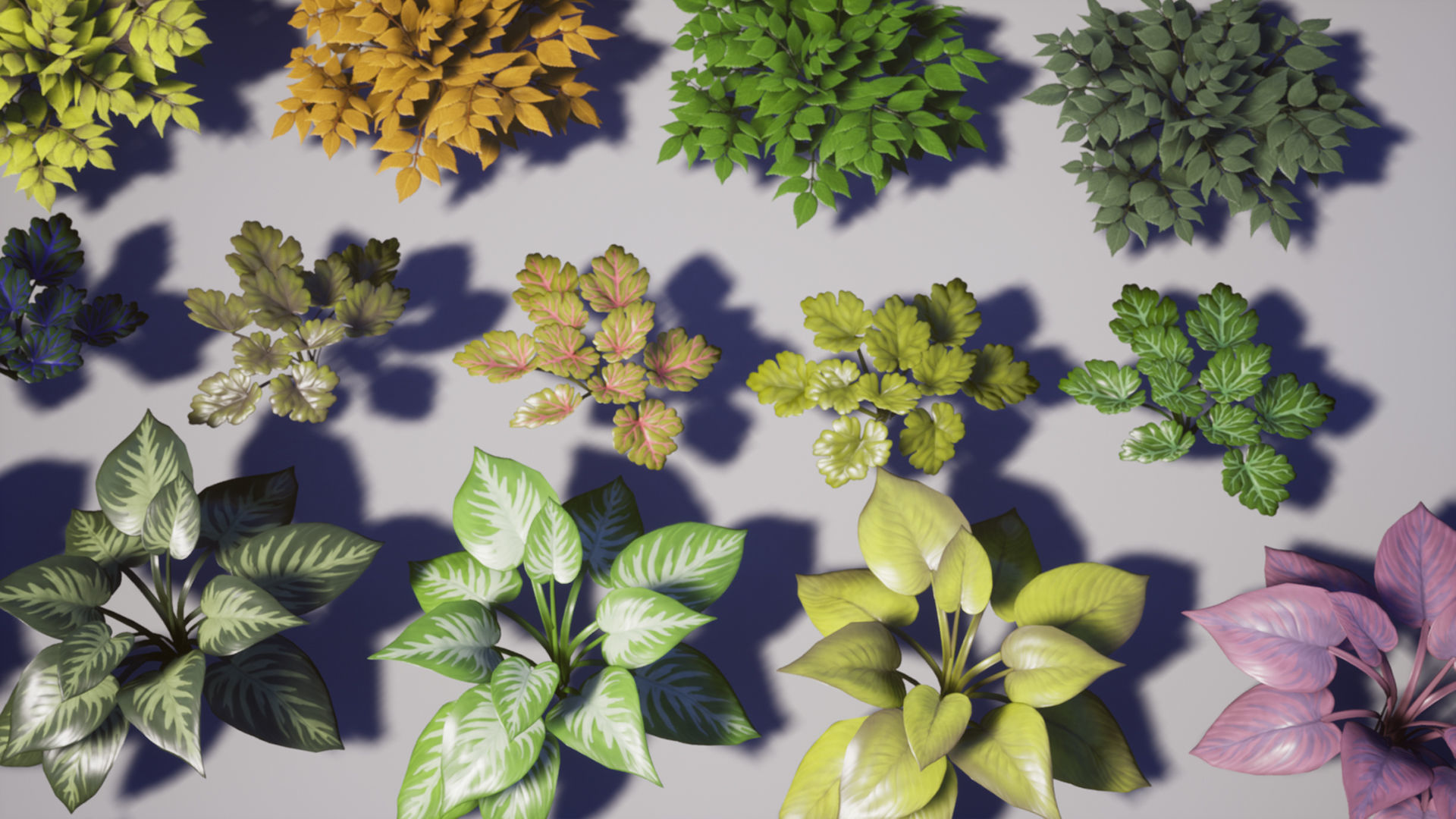 Garden Foliage Pack Low-poly 3D model_23