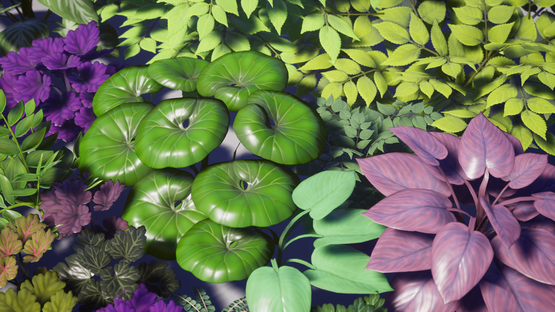 Garden Foliage Pack Low-poly 3D model_20