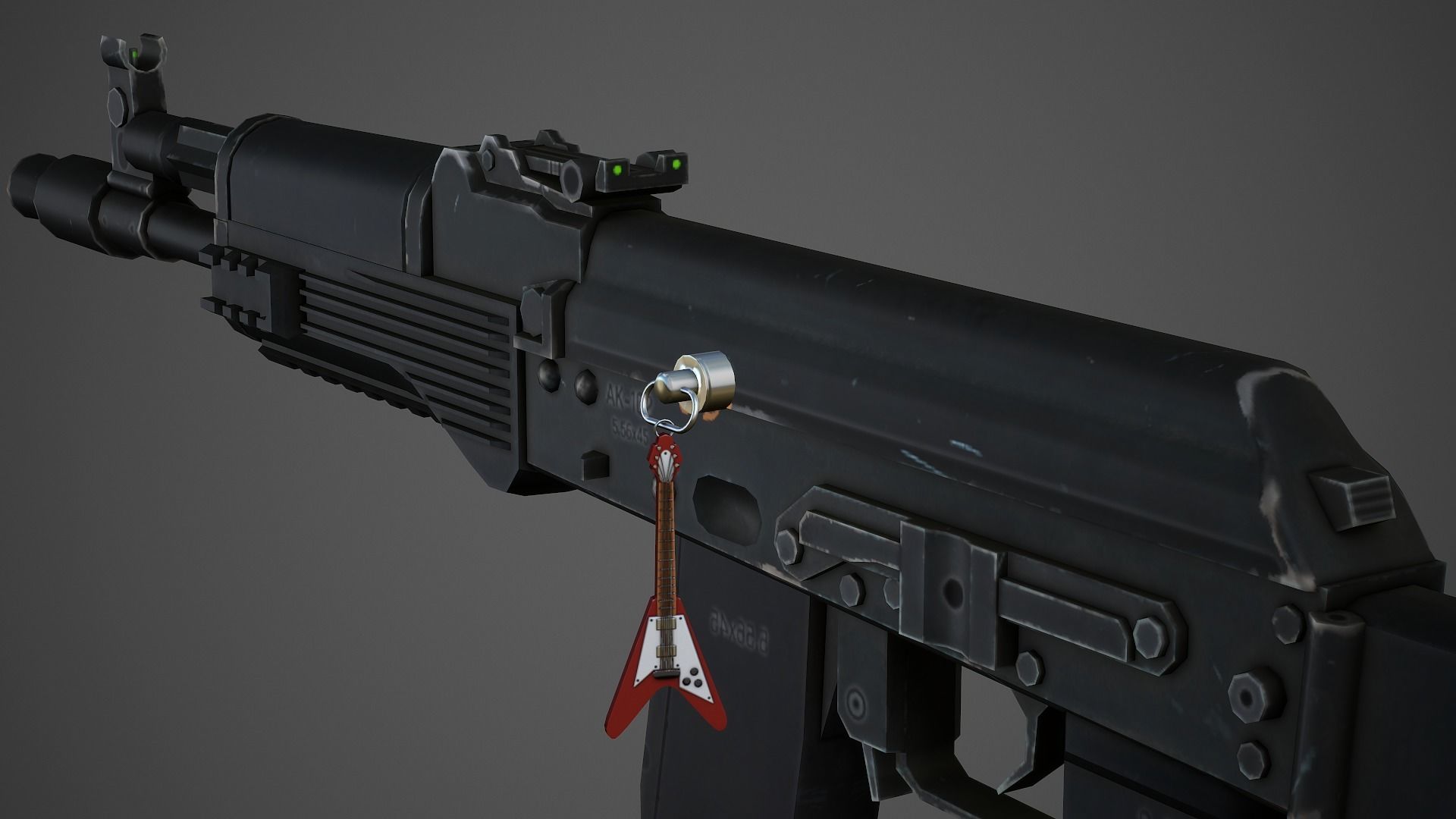 Weapon Charms Small Collection vol 02 - Low Poly Game Ready _2
