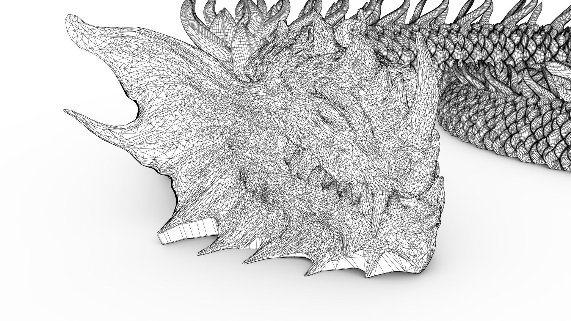 Articulated Dragon 01 3D print model_12