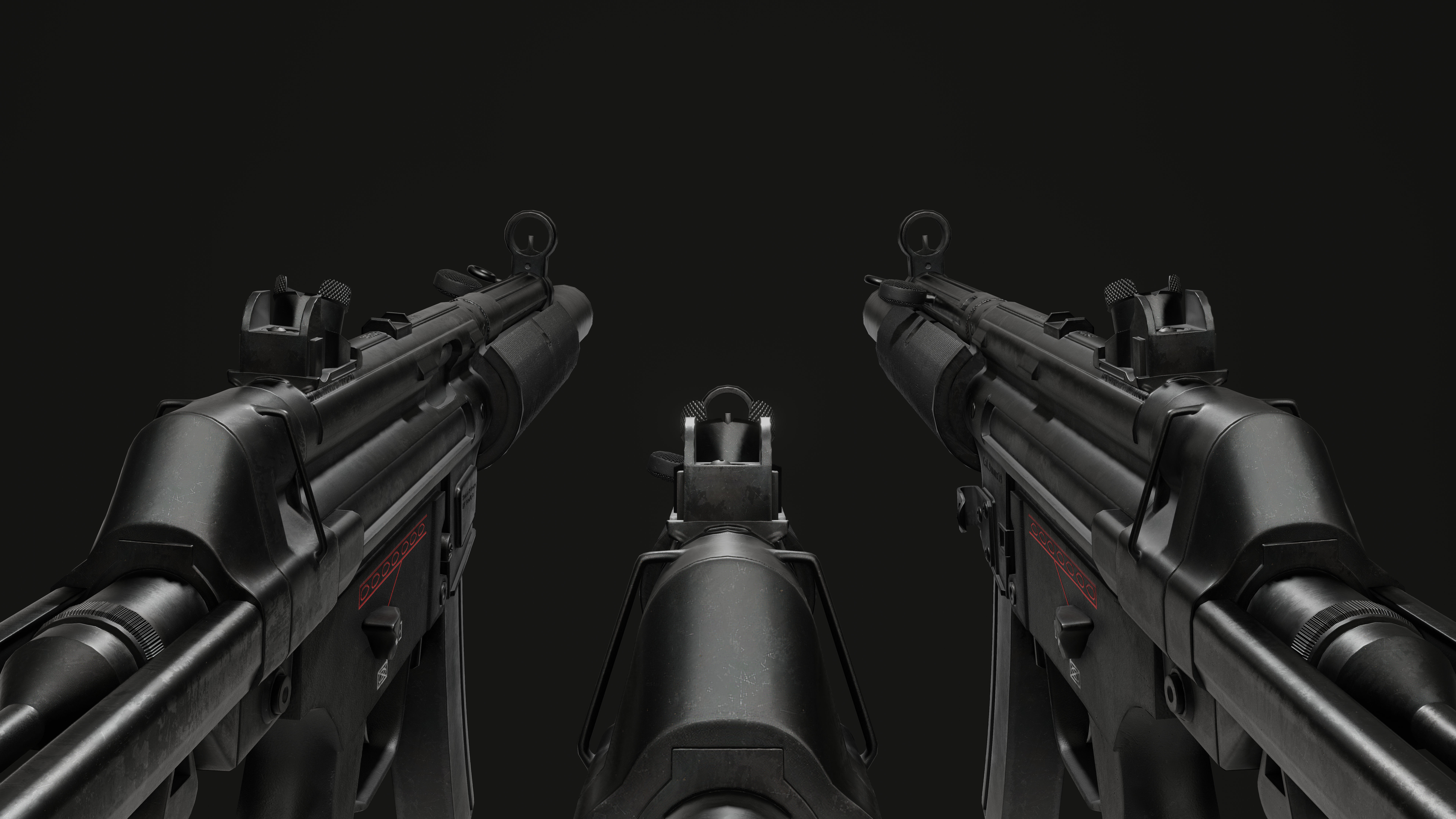 MP5sd6 SMG Low-poly 3D model_1