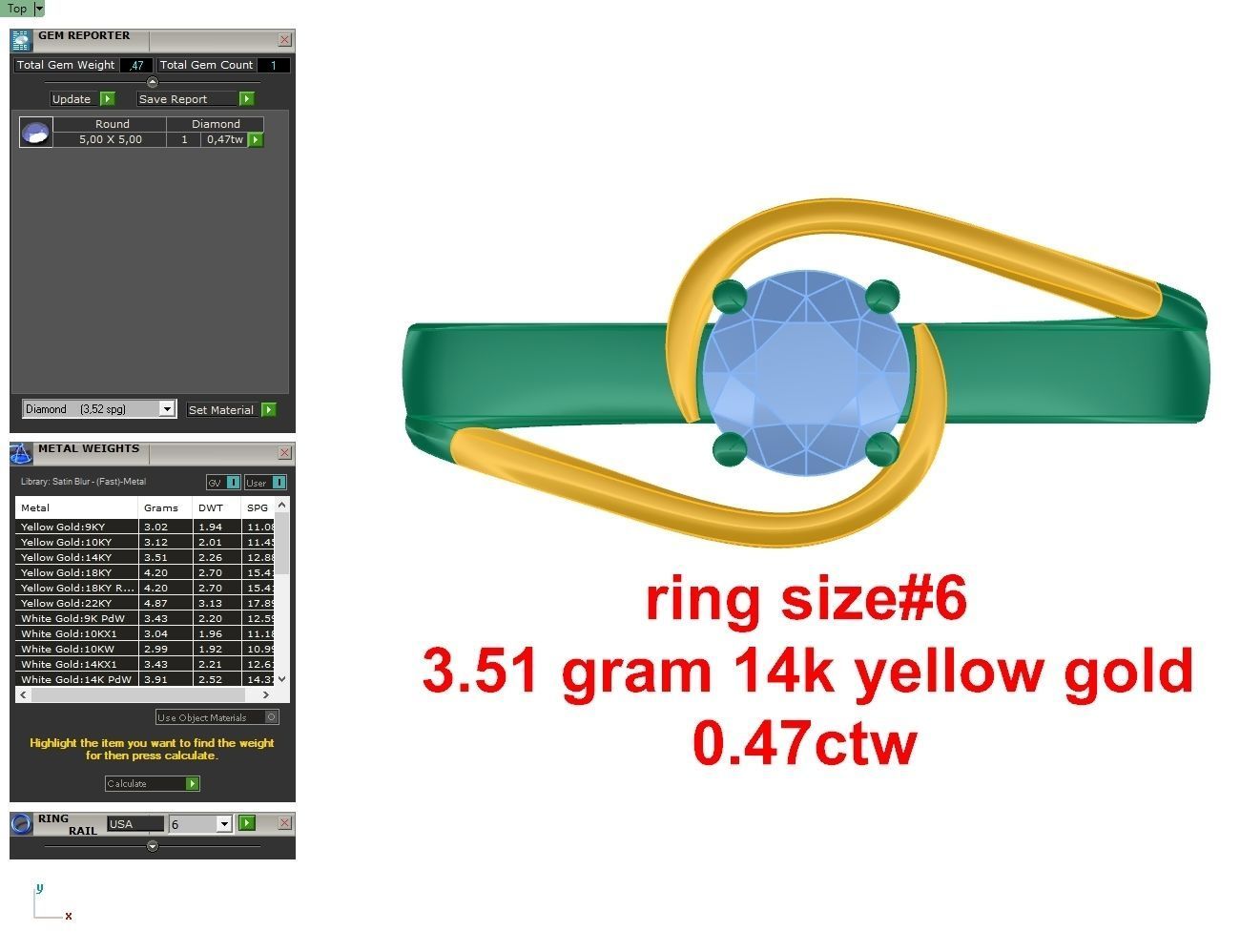 Solitaire Wedding Engagement Women Ring 3D print model_2