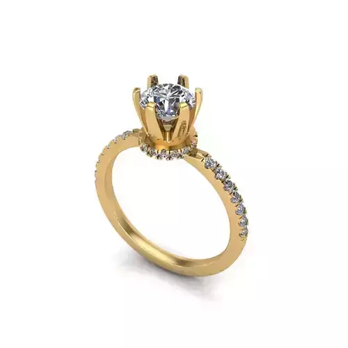 Solitaire Wedding Engagement Women Ring