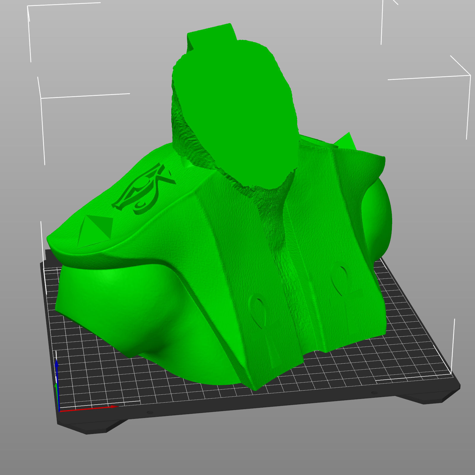 Dog Sheperd Anubis Bust  3D print model_11