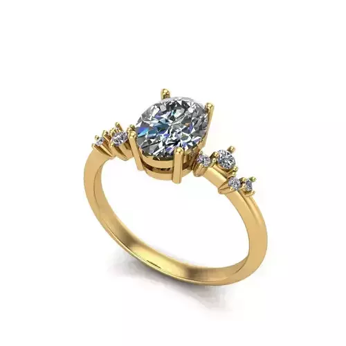 Solitaire Wedding Engagement Women Ring