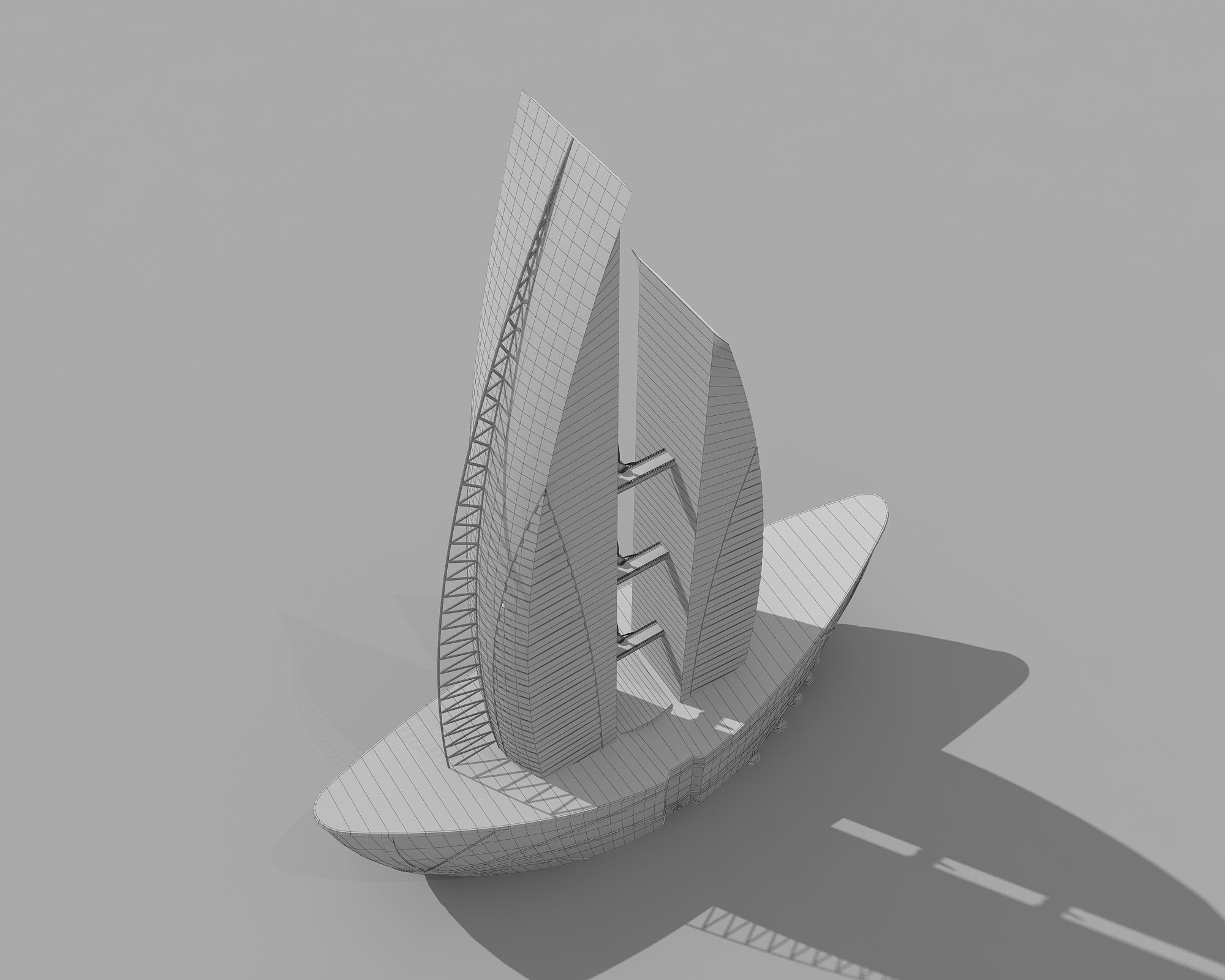 0124 - Boat Skyscraper 3D model_12