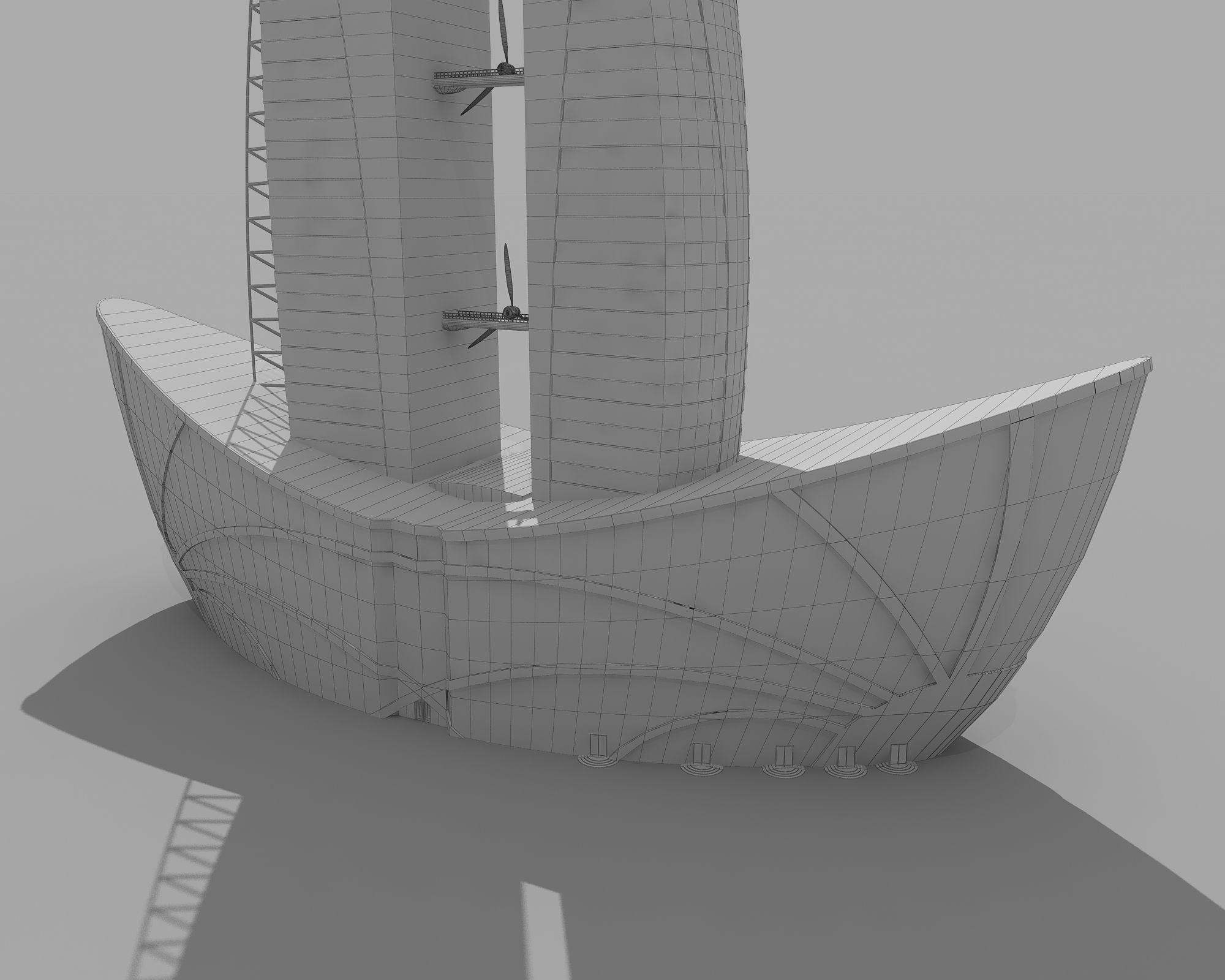 0124 - Boat Skyscraper 3D model_13