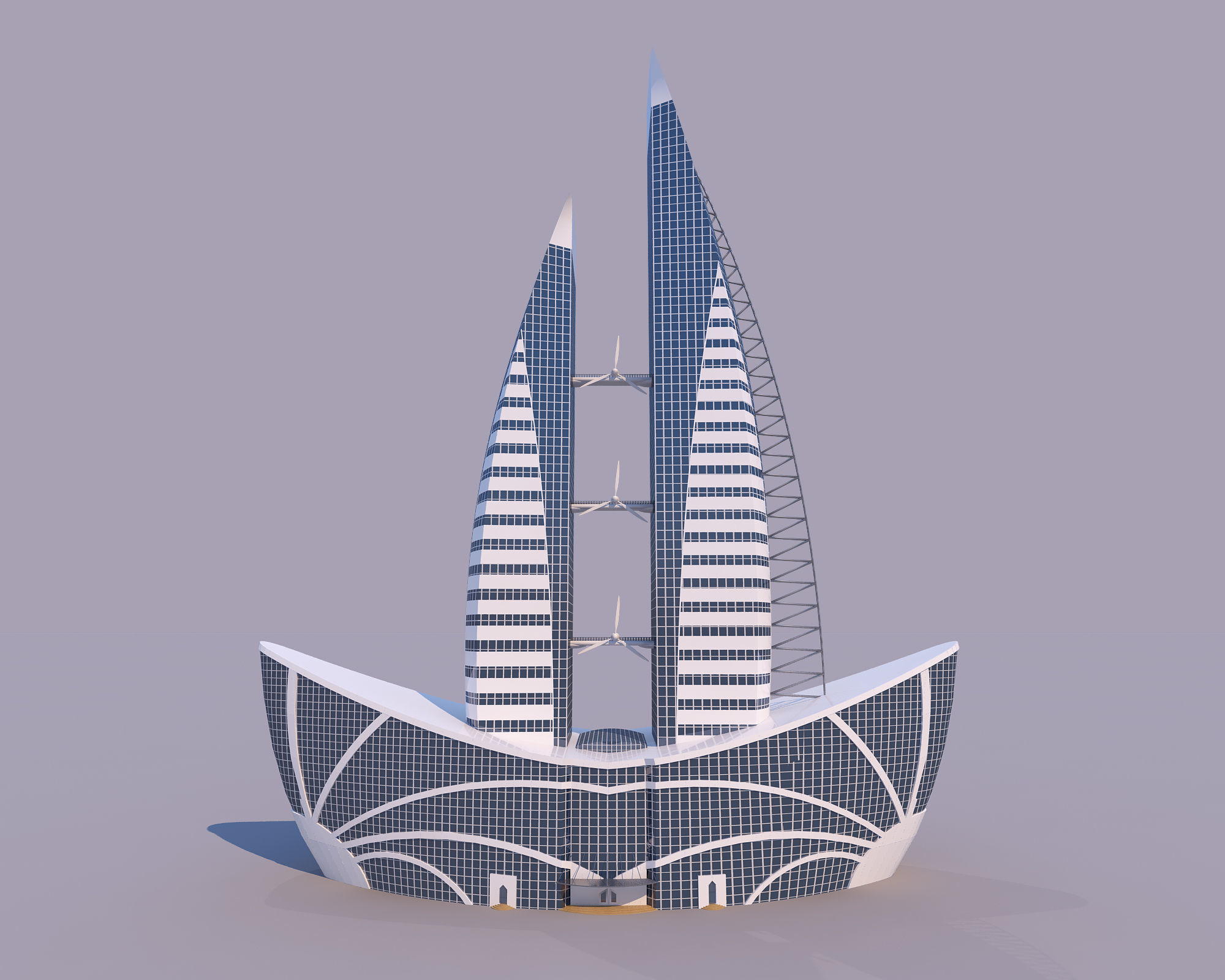 0124 - Boat Skyscraper 3D model_1