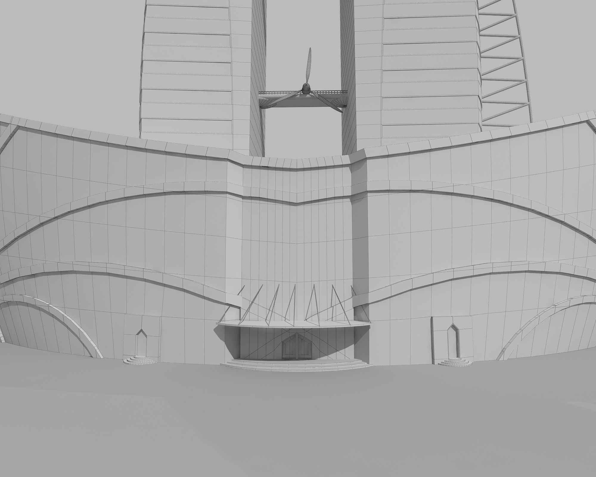 0124 - Boat Skyscraper 3D model_19